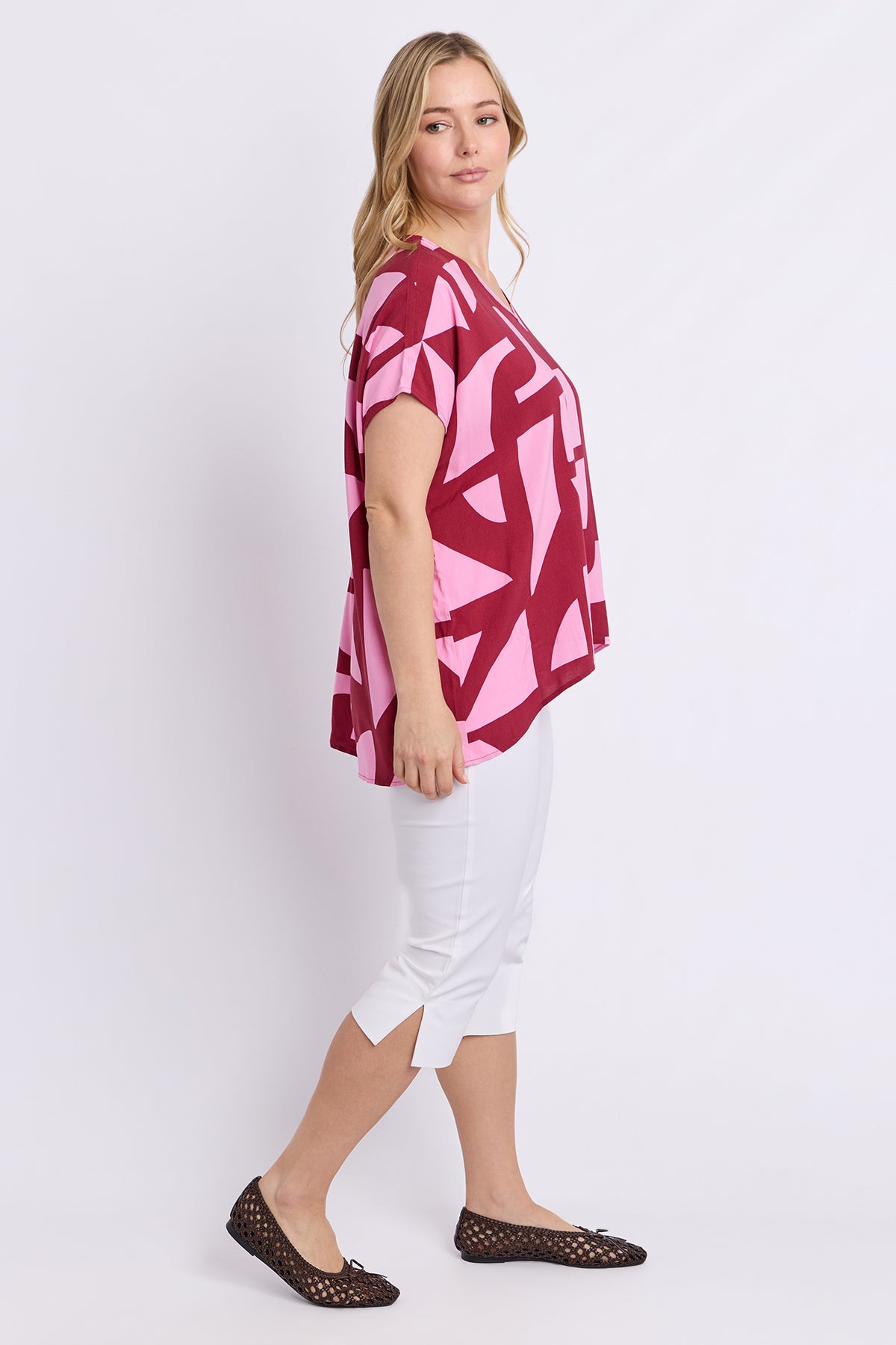 Mosaic Top Maroon