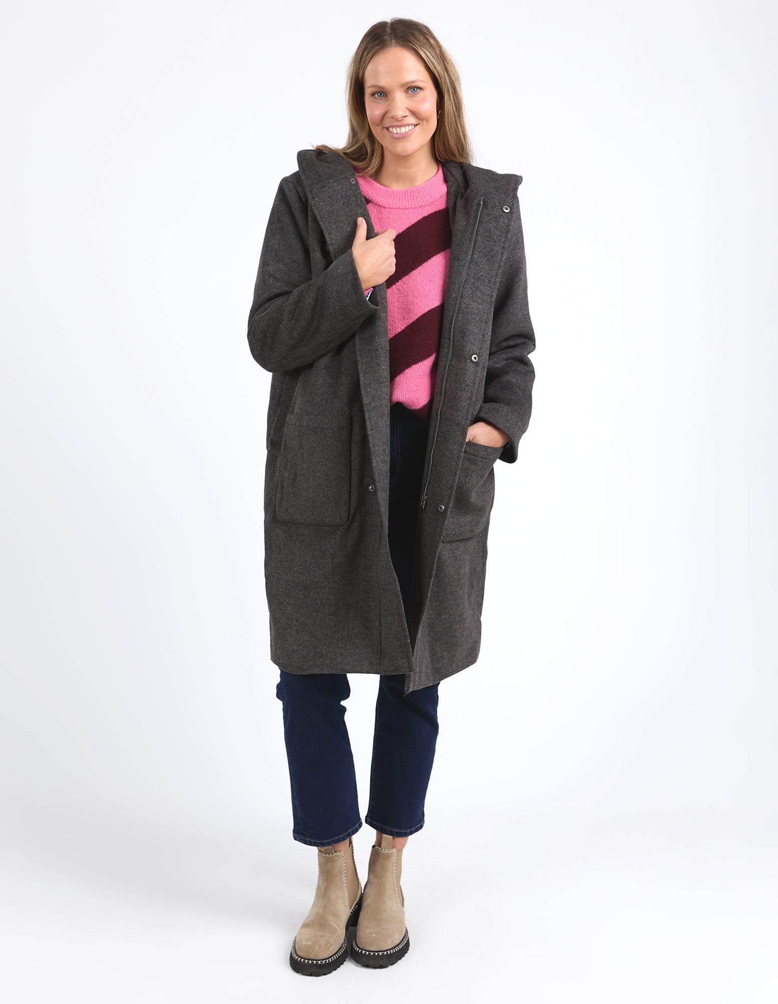 Jordan Coat Charchoal Marle