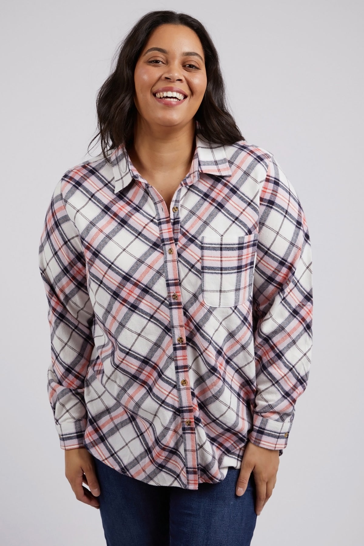 Aster Shirt Pink & White Check