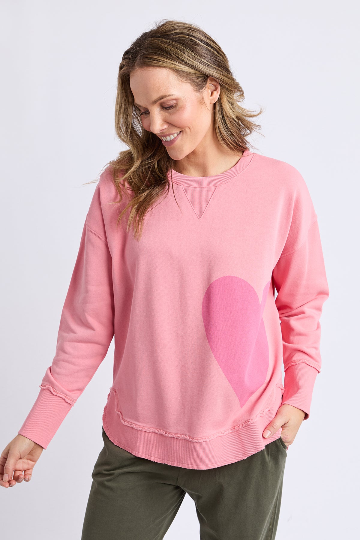 One Heart Crew Charm Pink