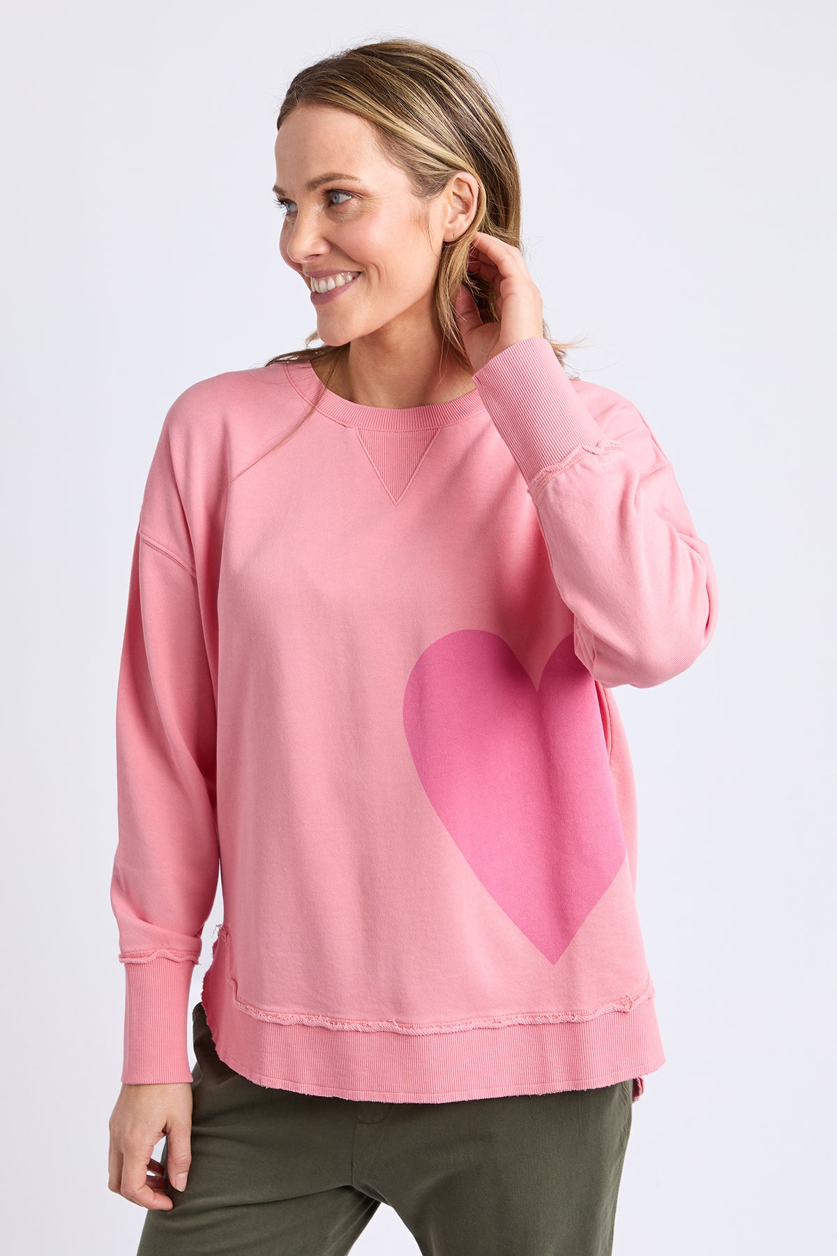 One Heart Crew Charm Pink
