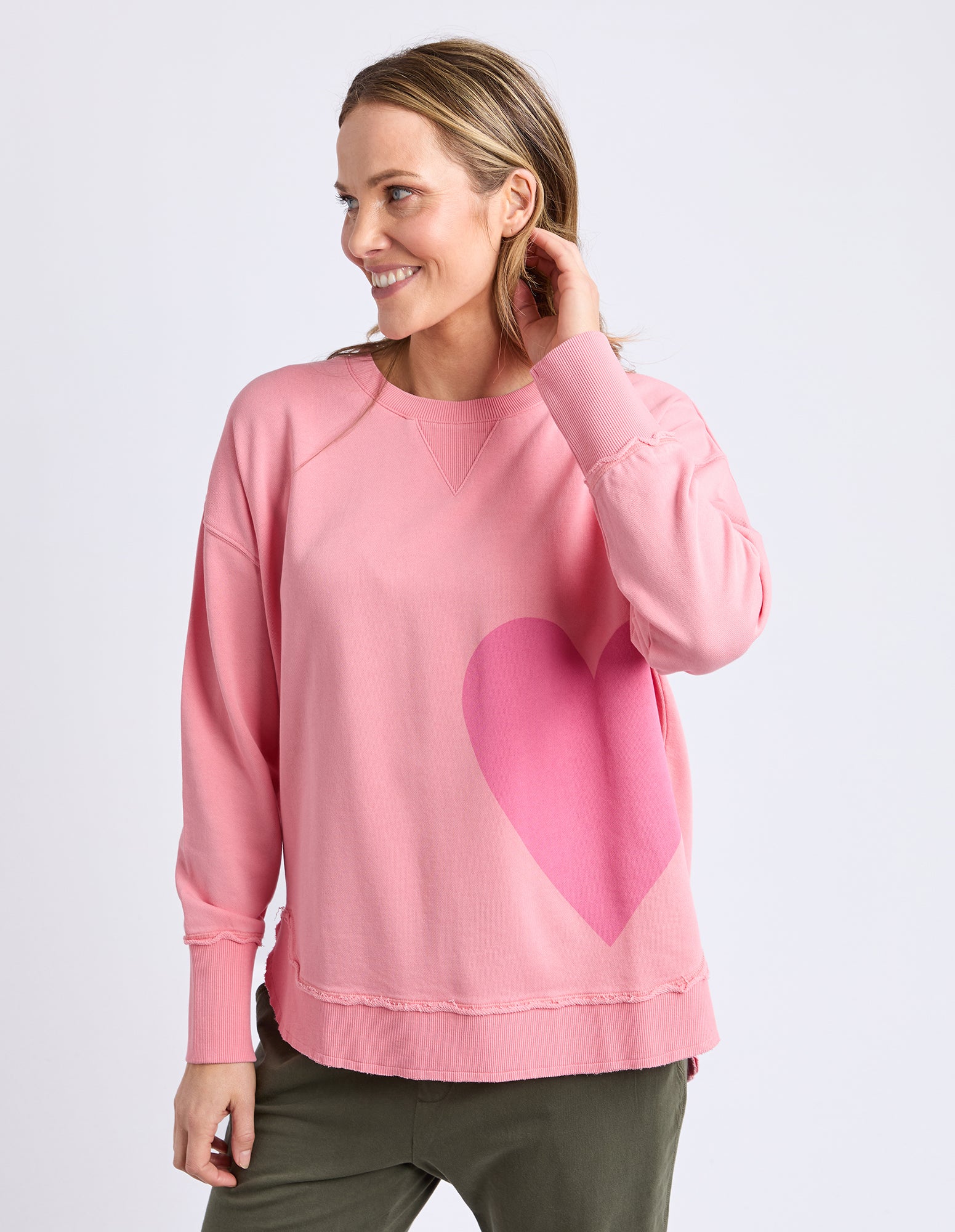 One Heart Crew Charm Pink