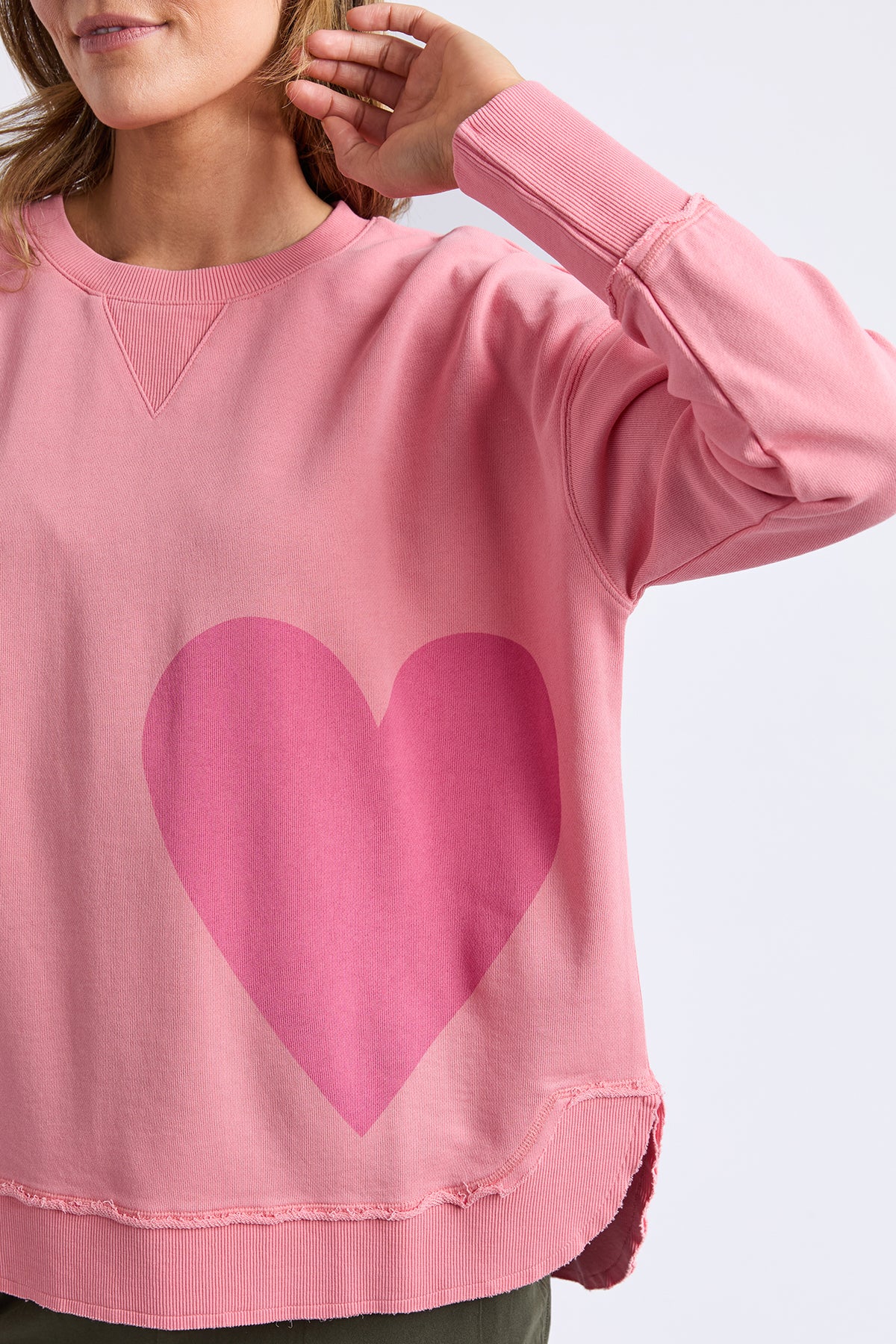 One Heart Crew Charm Pink