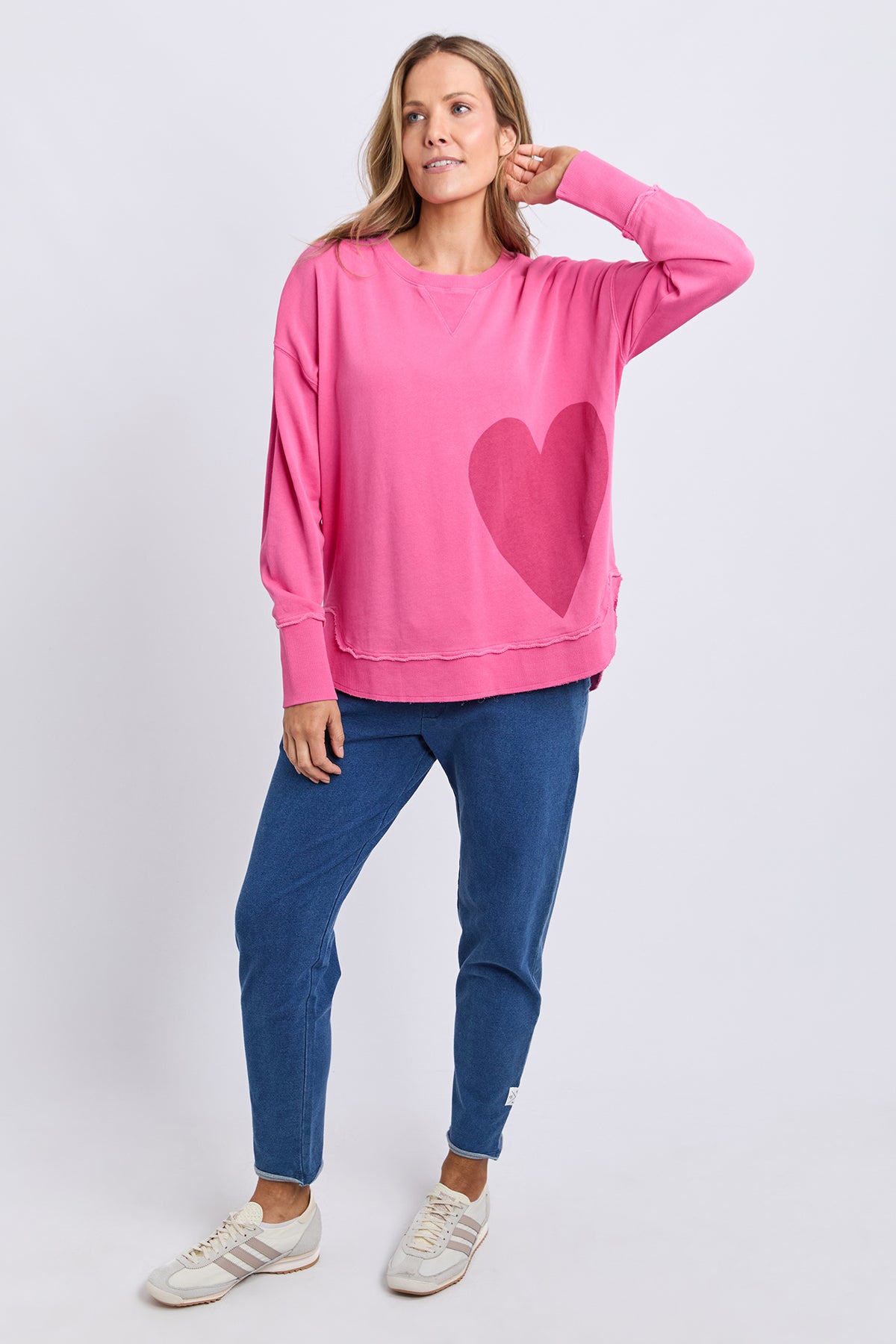 One Heart Crew Hot Pink