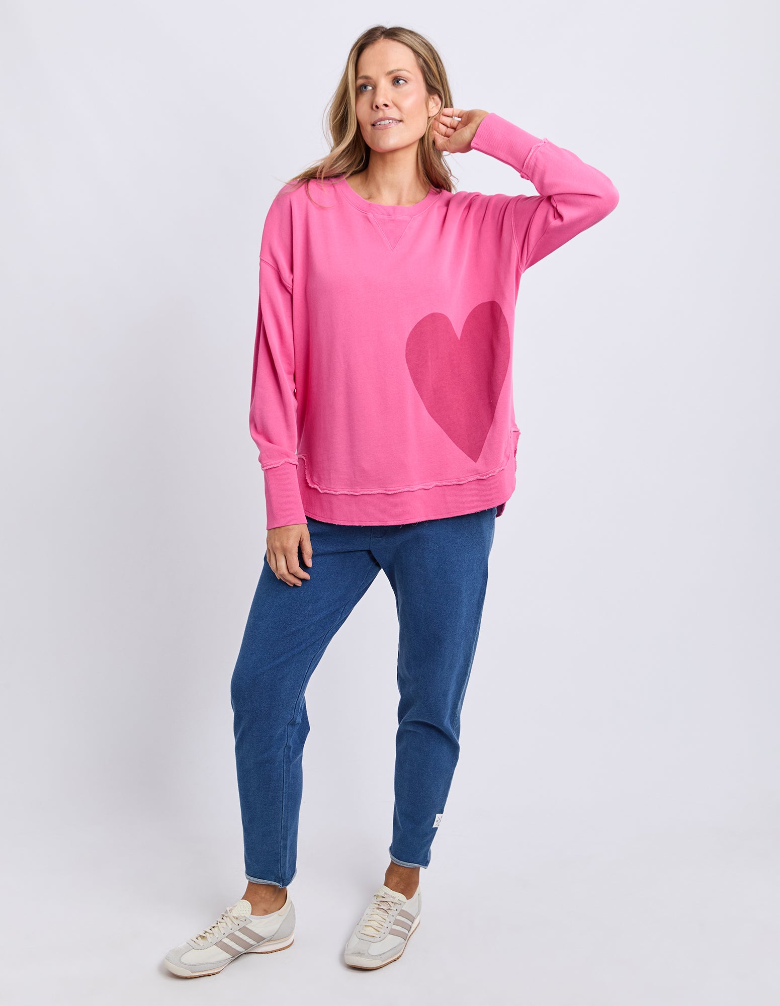 One Heart Crew Hot Pink