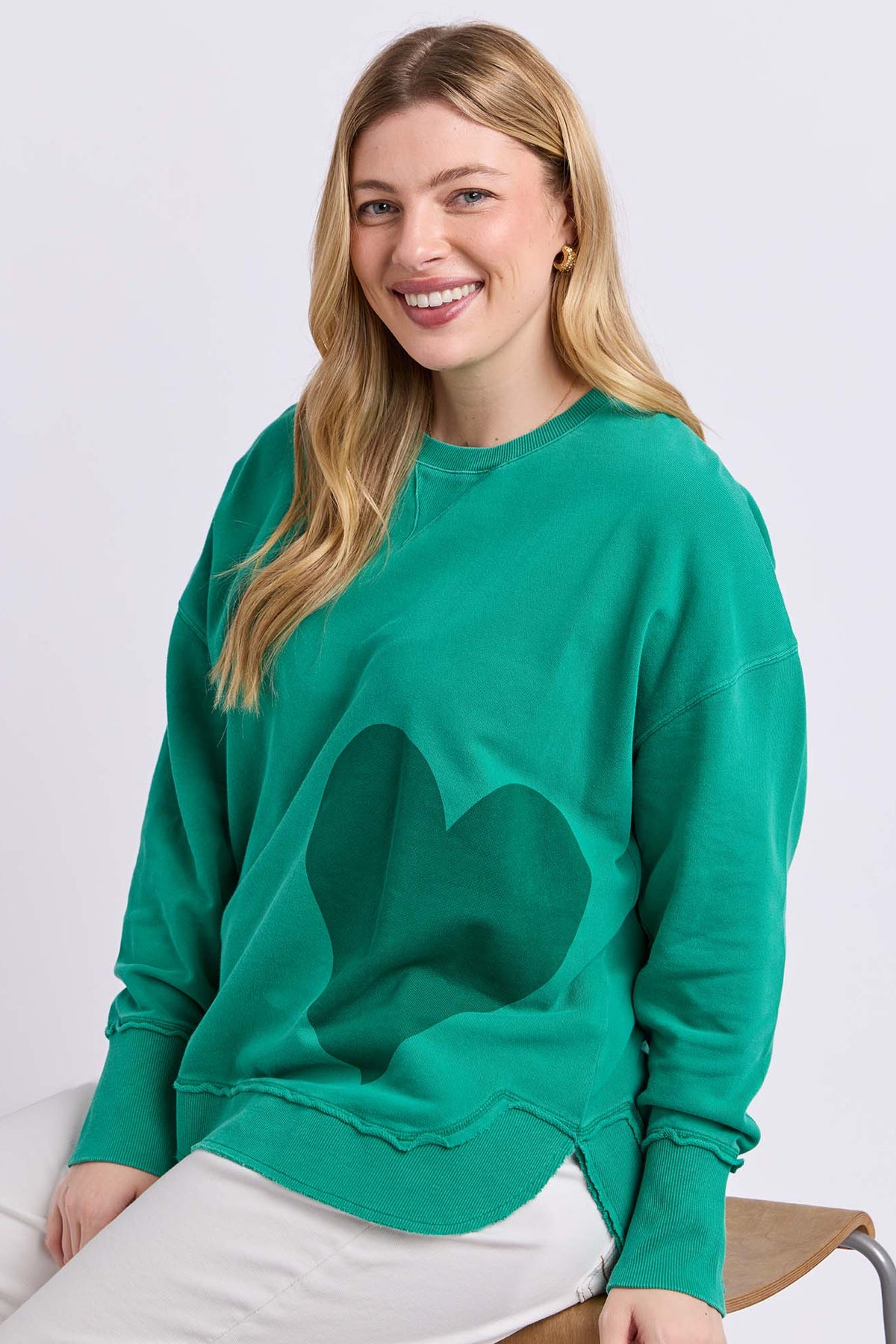 One Heart Crew Turquoise
