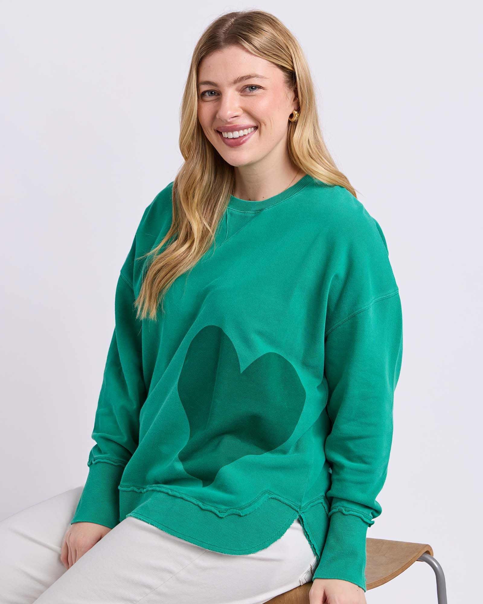 One Heart Crew Turquoise