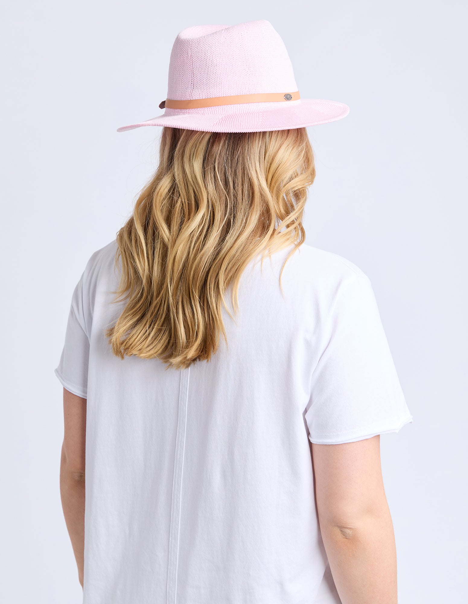 Palm Hat Pale Pink