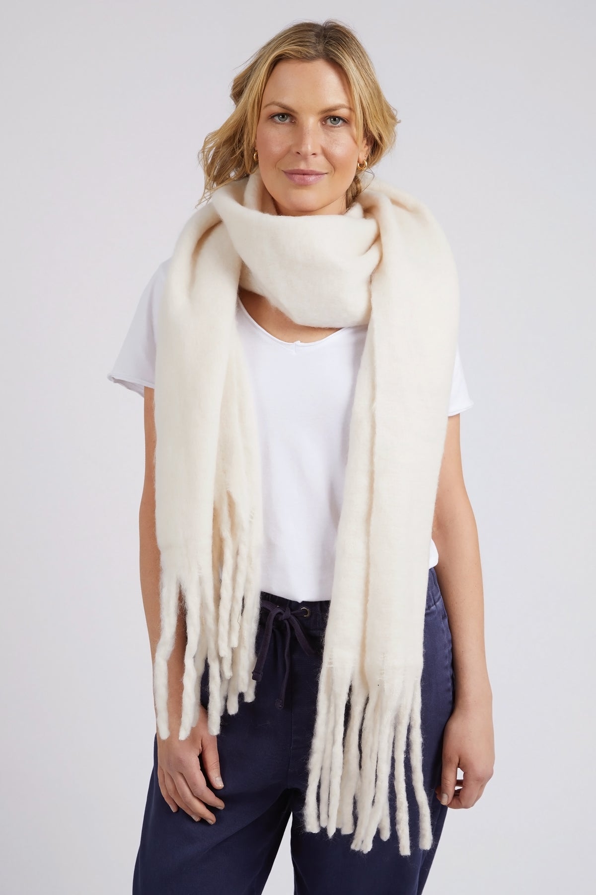 Elm Comfy Scarf Pearl