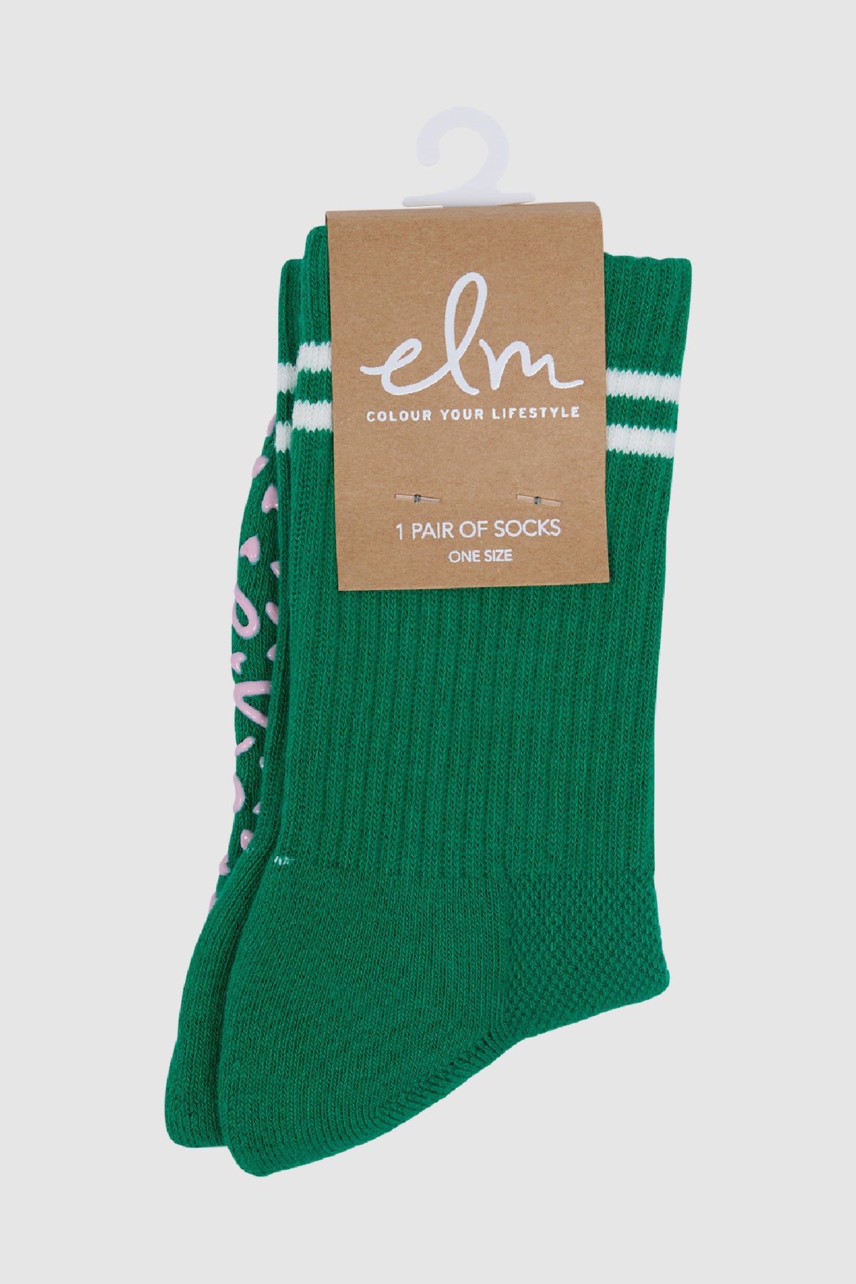 Elm Ribbed College Sock Pine