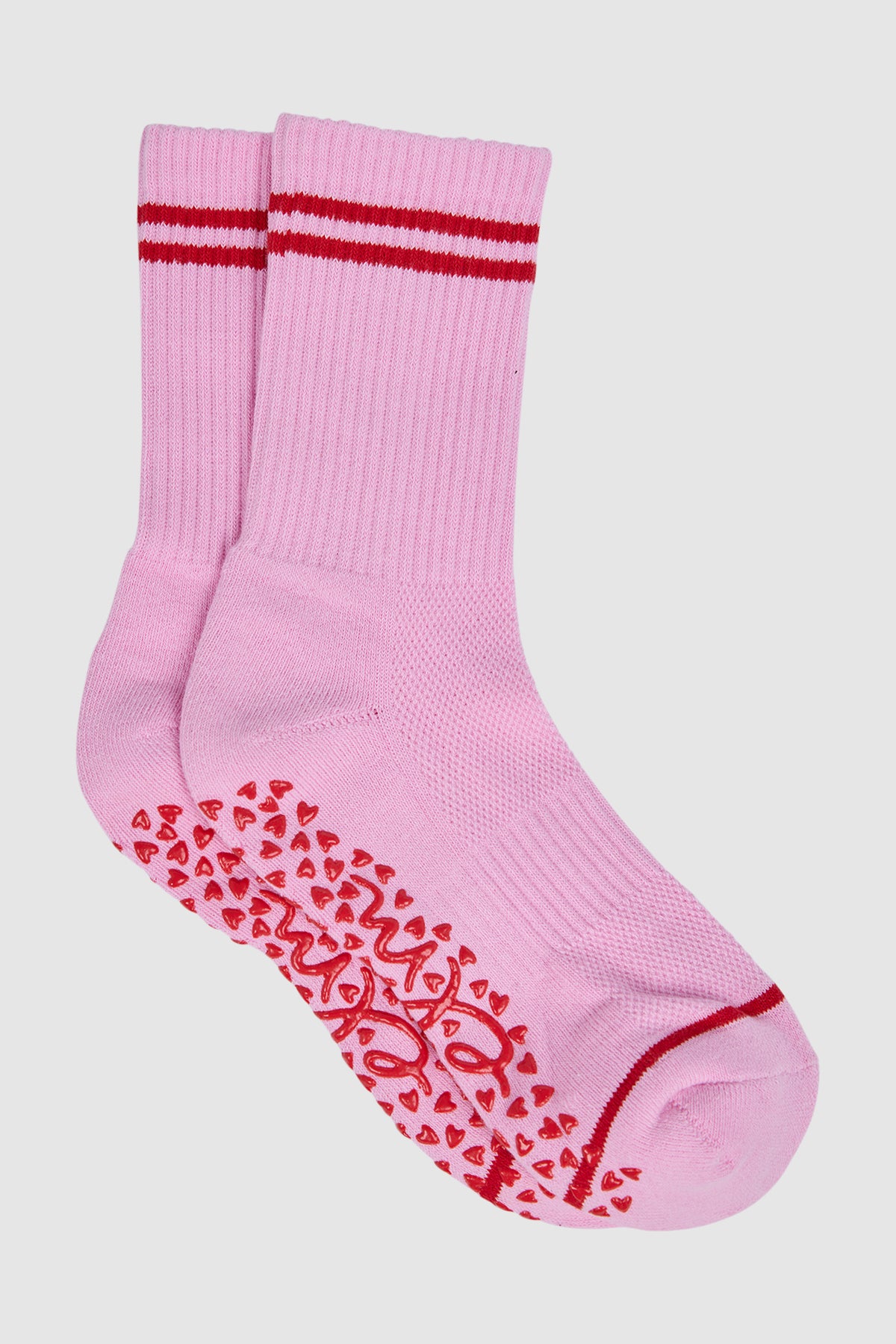 Elm Ribbed College Sock Pink