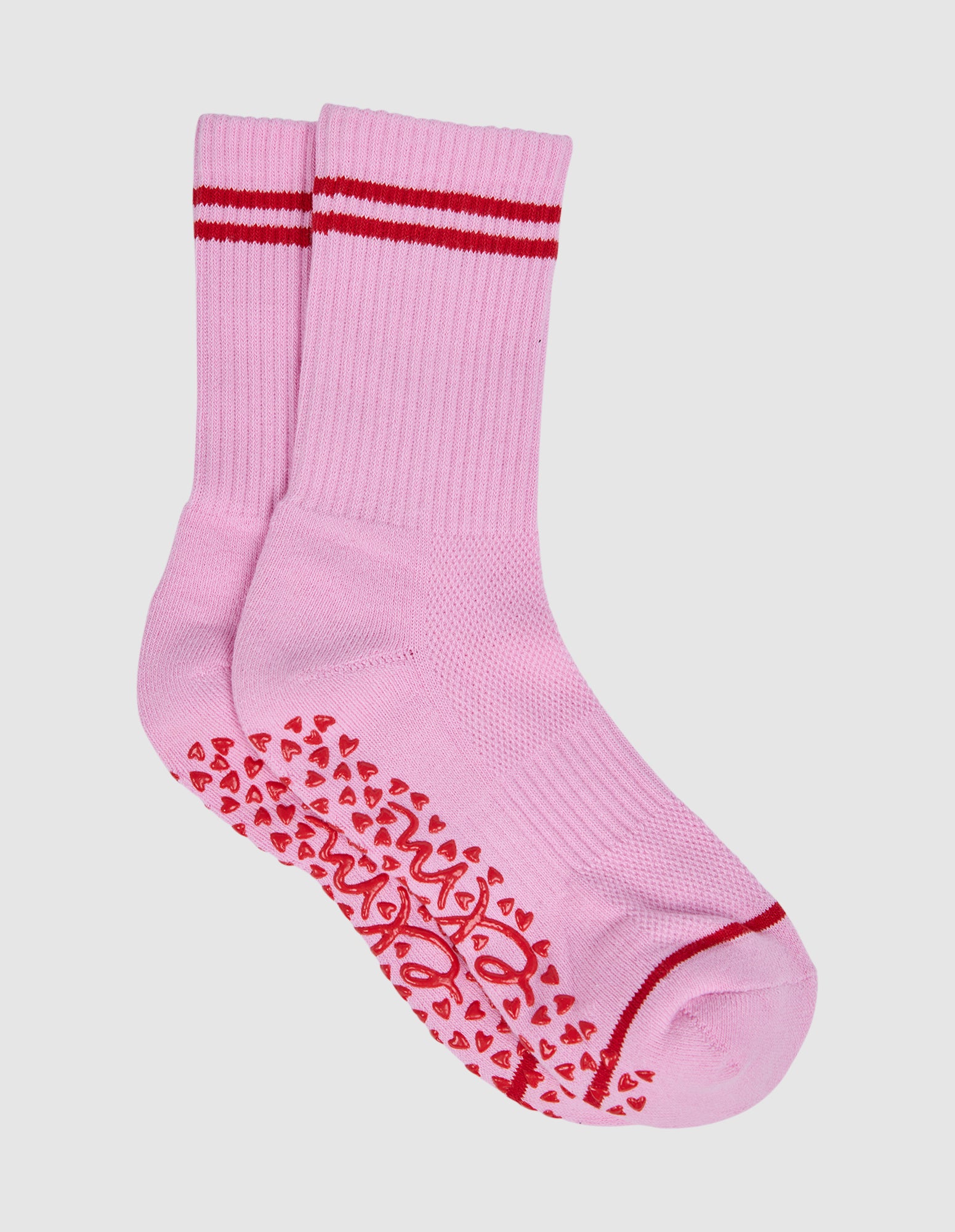 Elm Ribbed College Sock Pink