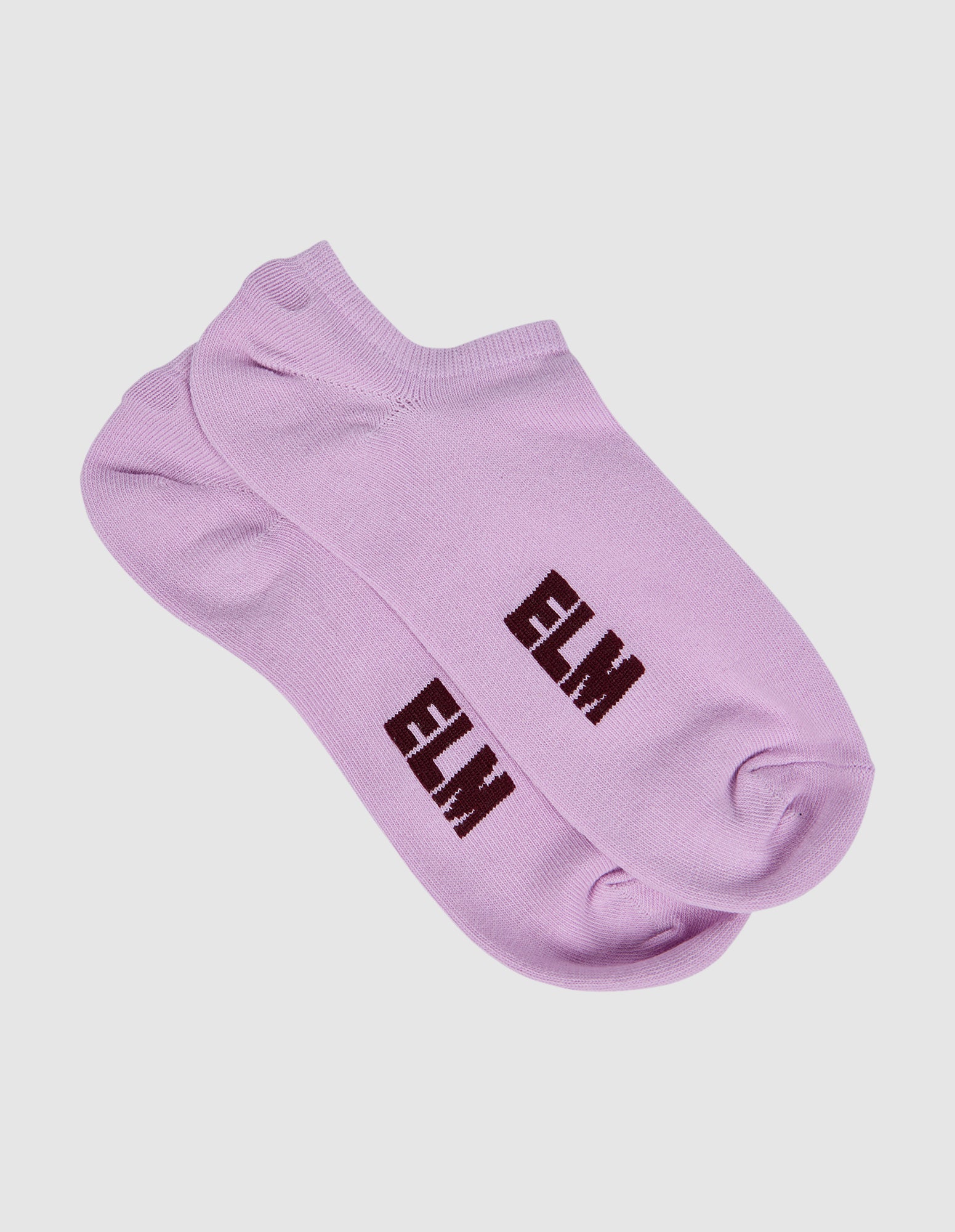 Harmony No Show Sock 2pk Mauve Mist Solids