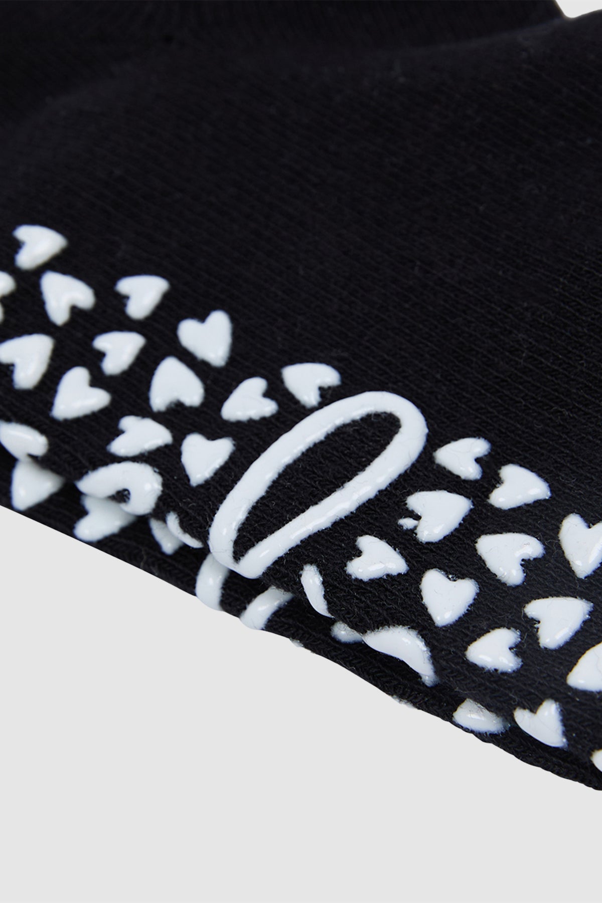 No Show Grippy Sock 2 Pack Black & White