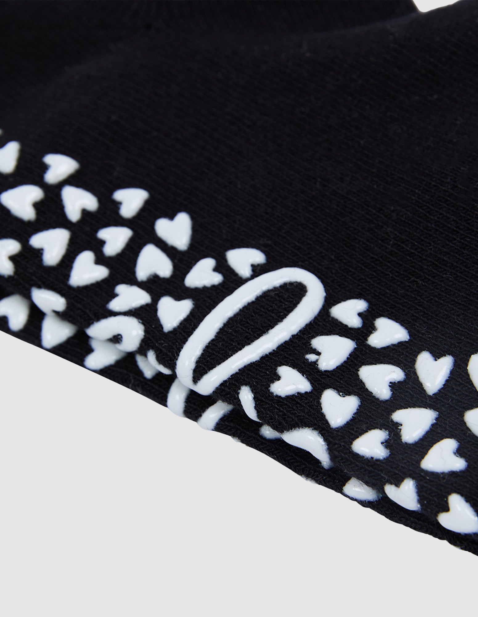 No Show Grippy Sock 2 Pack Black & White