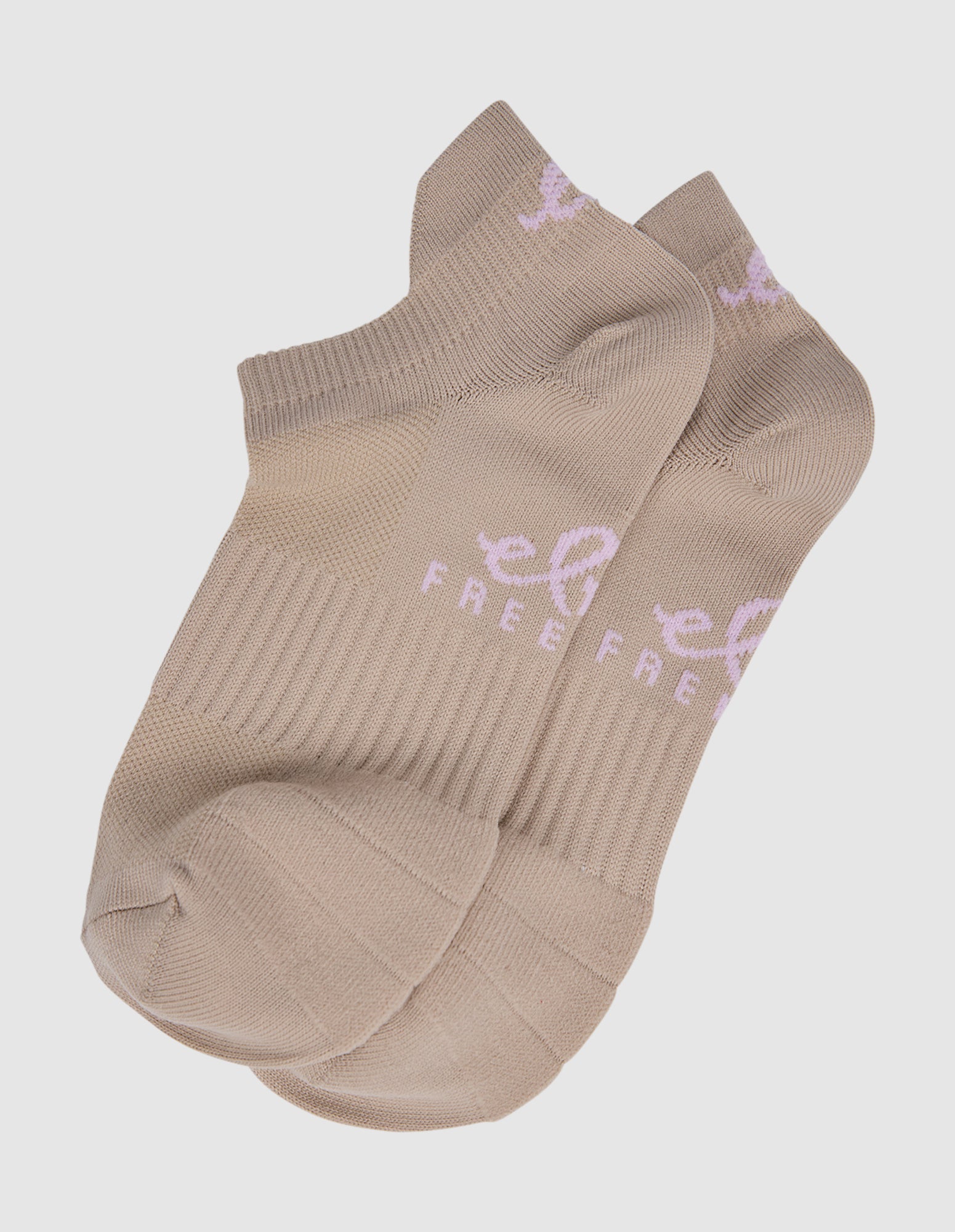 Elm Freedom Sneaker Sock 2pk Nude & White