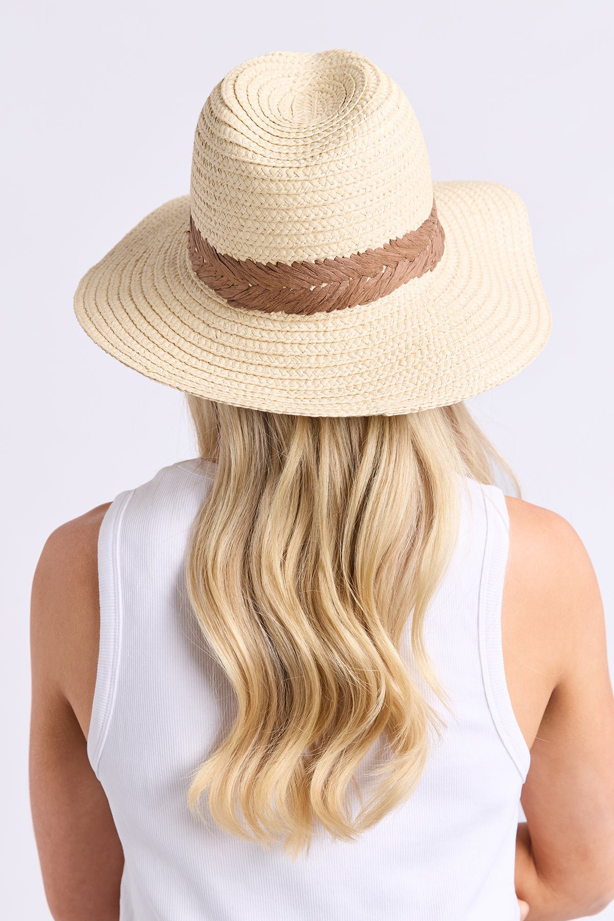 Herringbone Sun Hat Natural