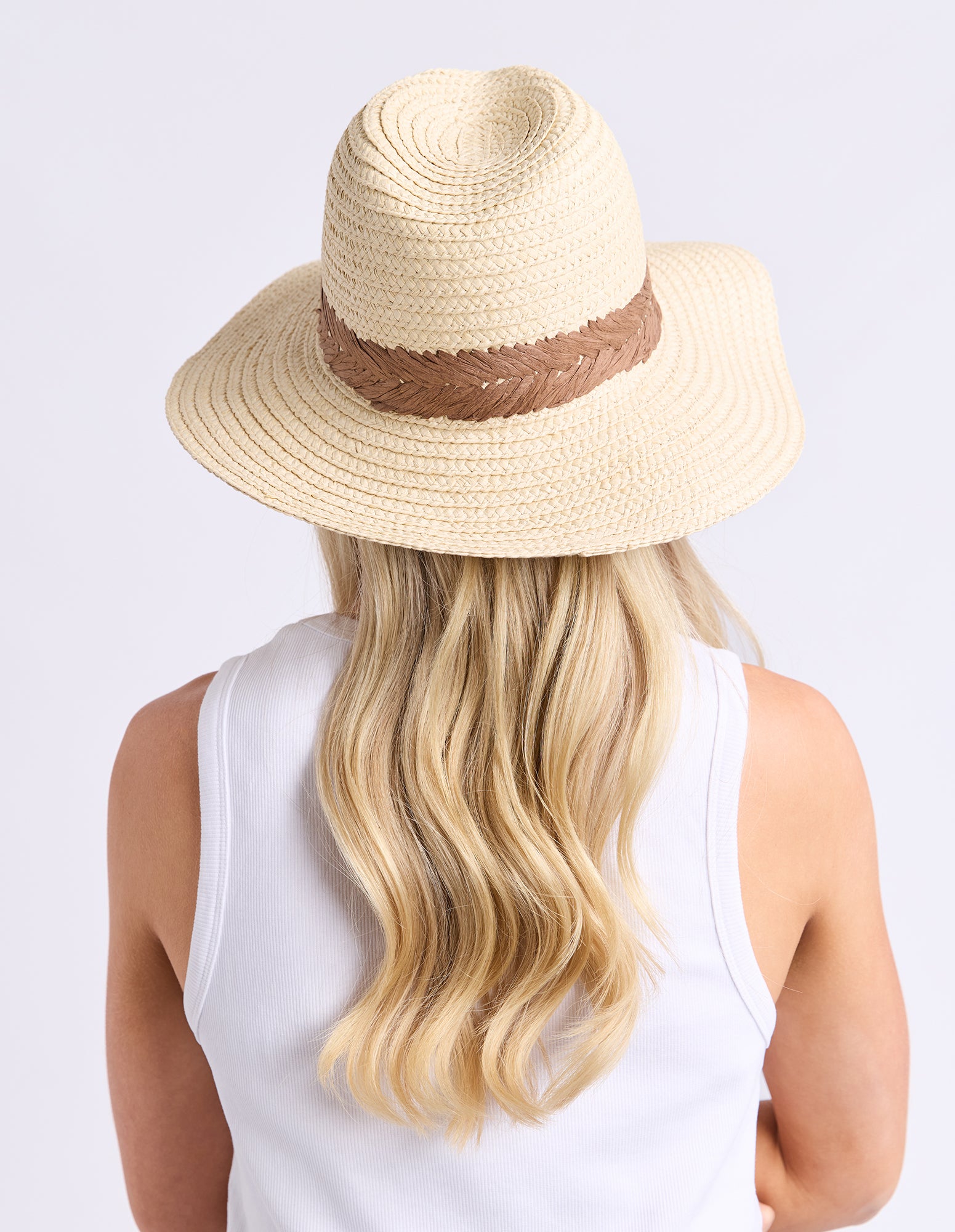Herringbone Sun Hat Natural