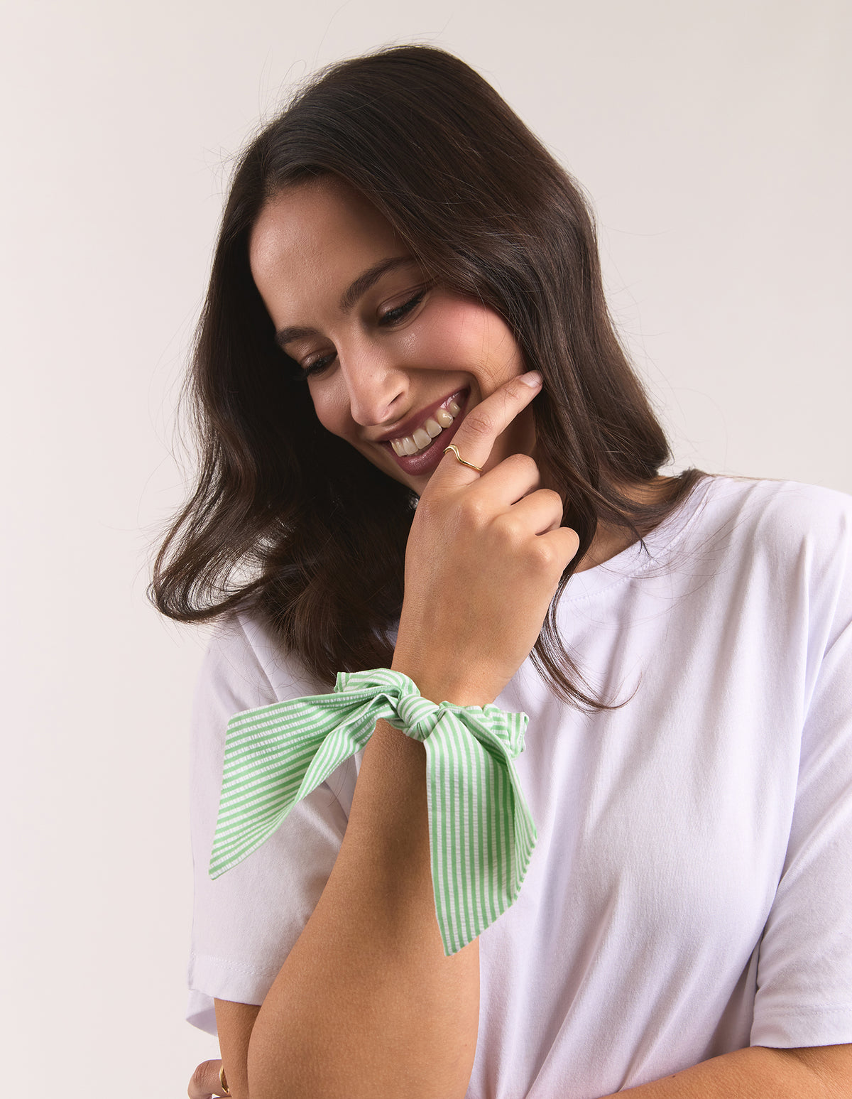 Luna Scar Scrunchie Spring Green