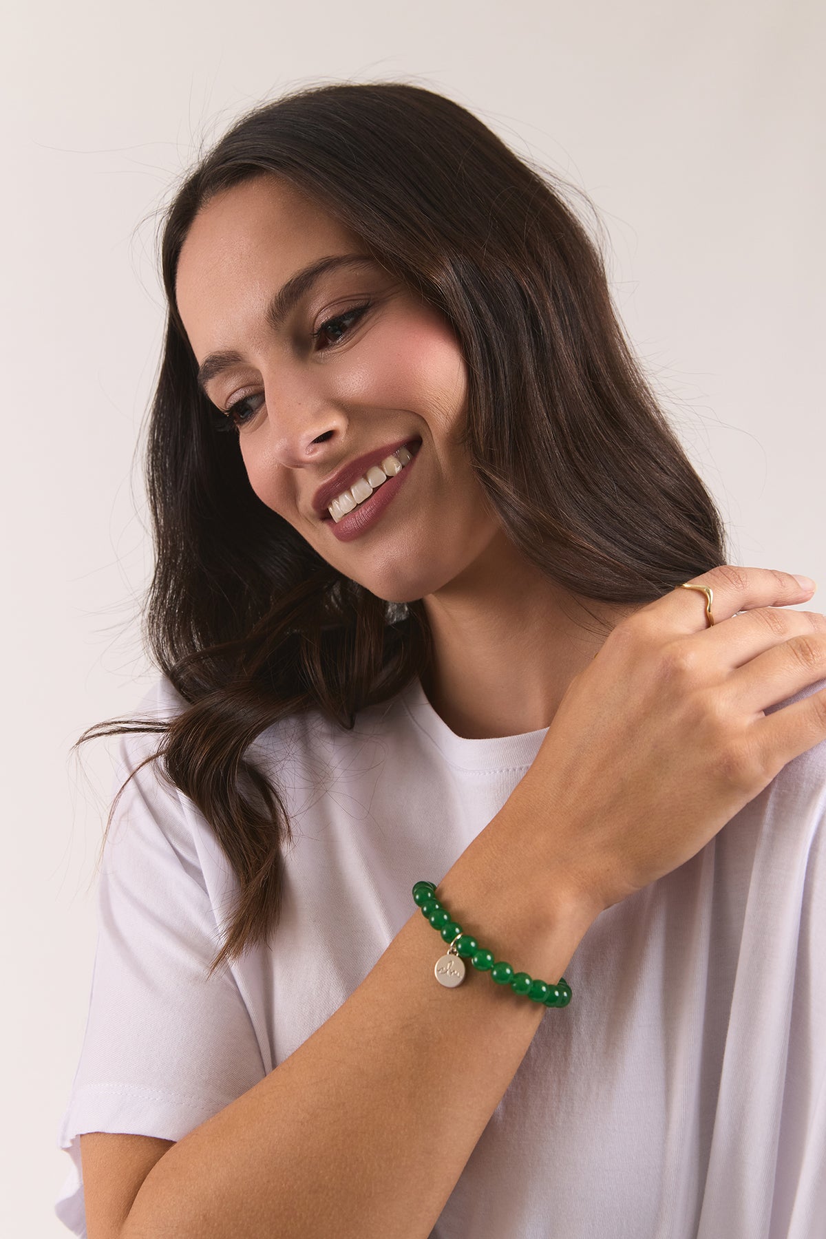 Elm Beaded Bracelet Green