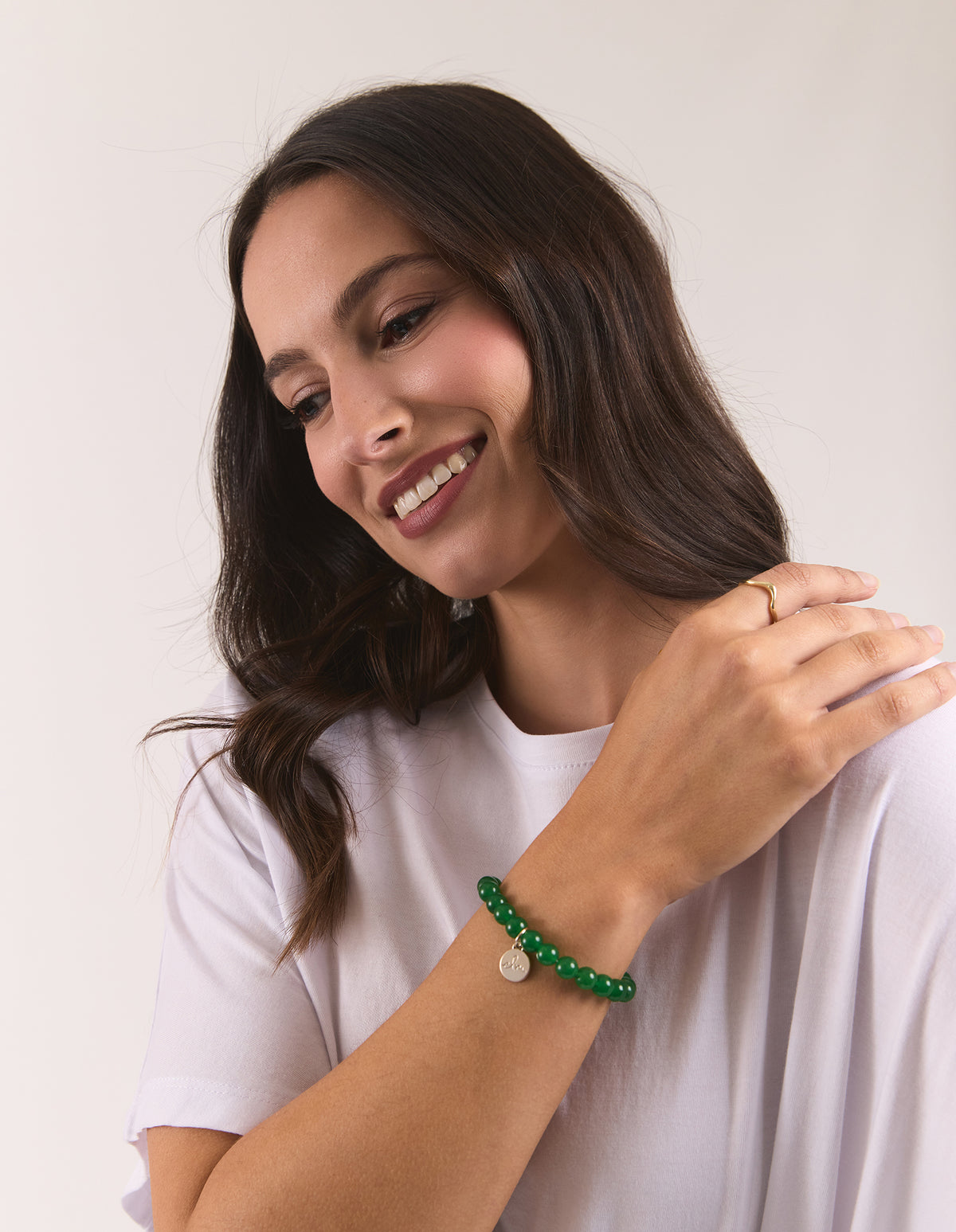 Elm Beaded Bracelet Green