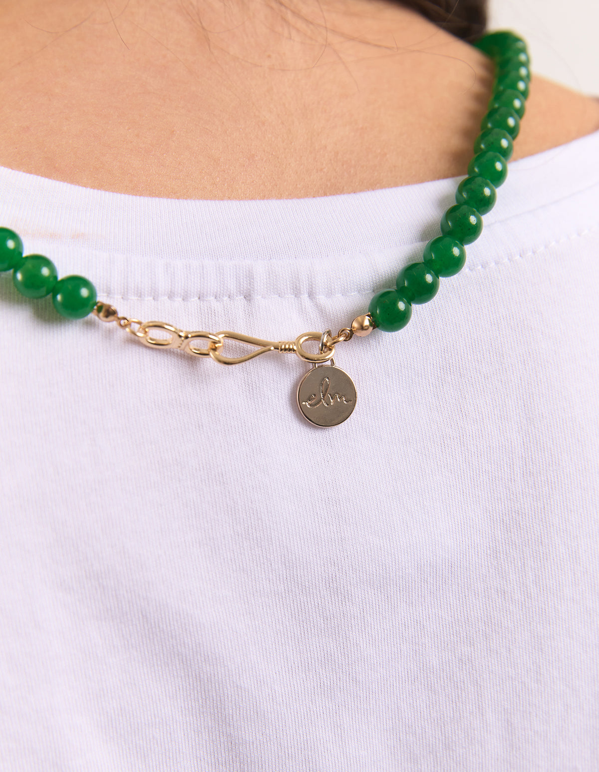 Elm Beaded Necklace Green
