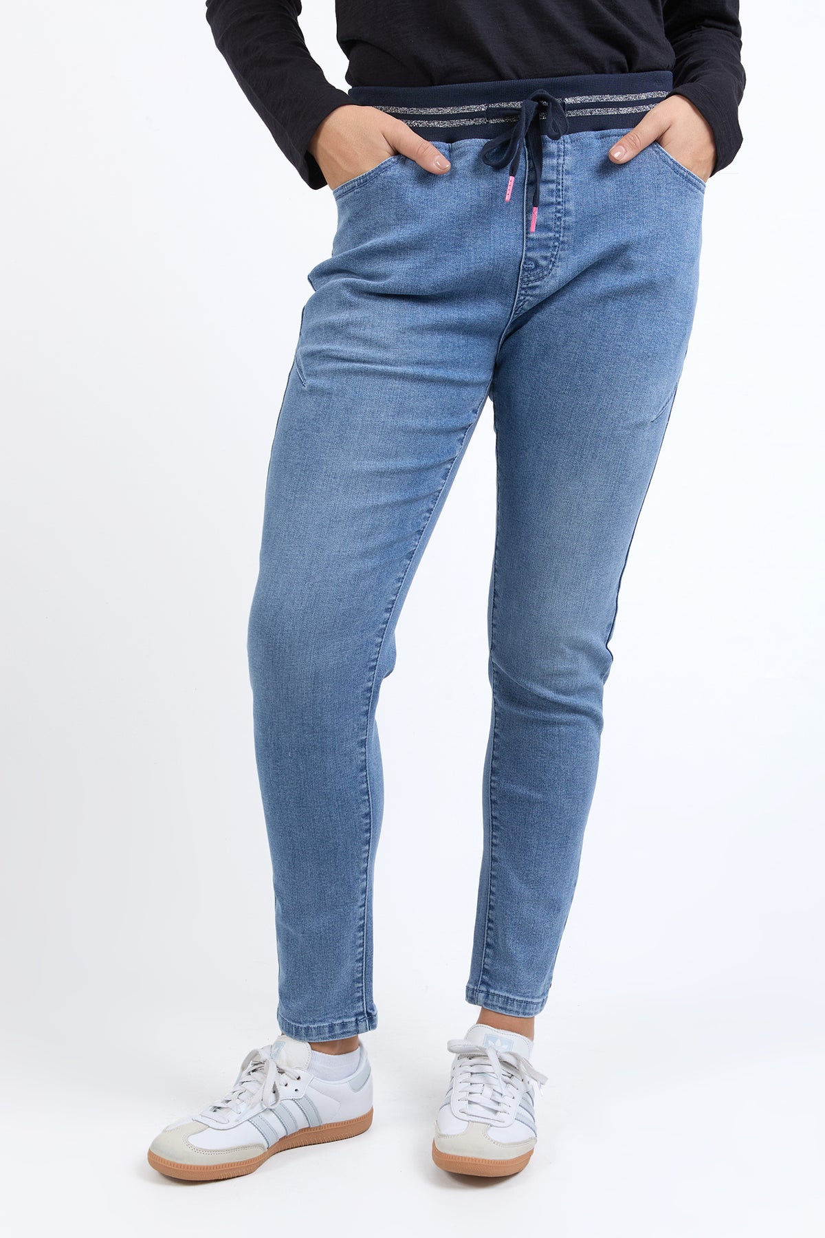 Melody Denim Jogger Light Blue