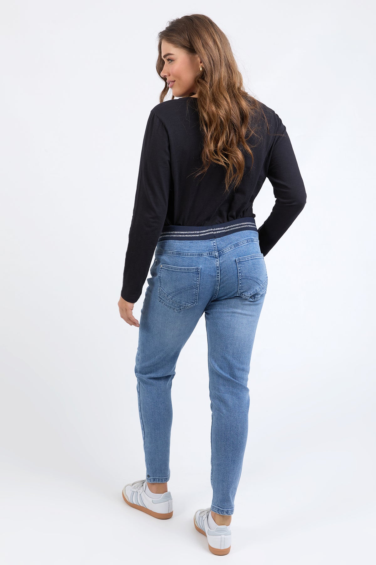 Melody Denim Jogger Light Blue