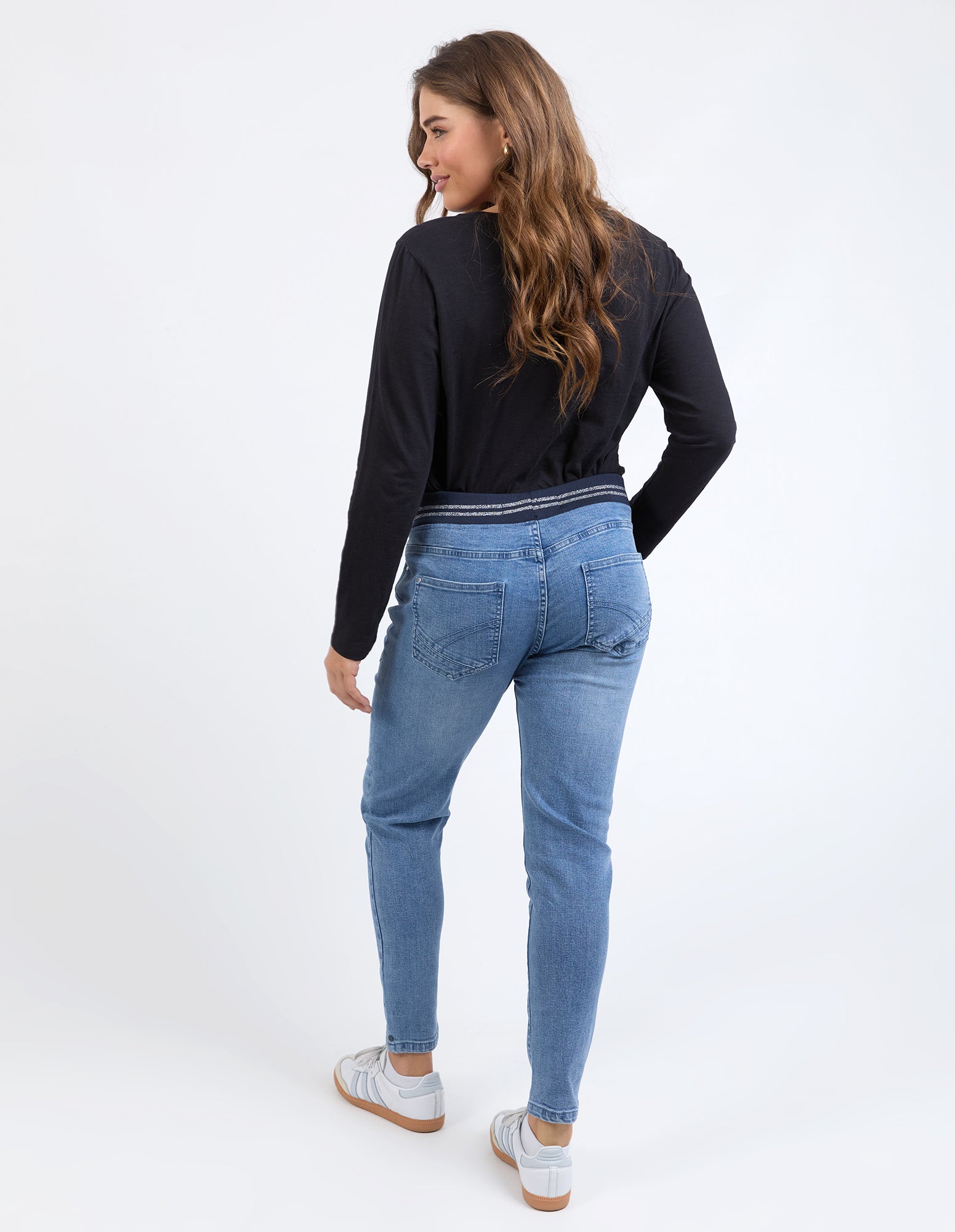Melody Denim Jogger Light Blue