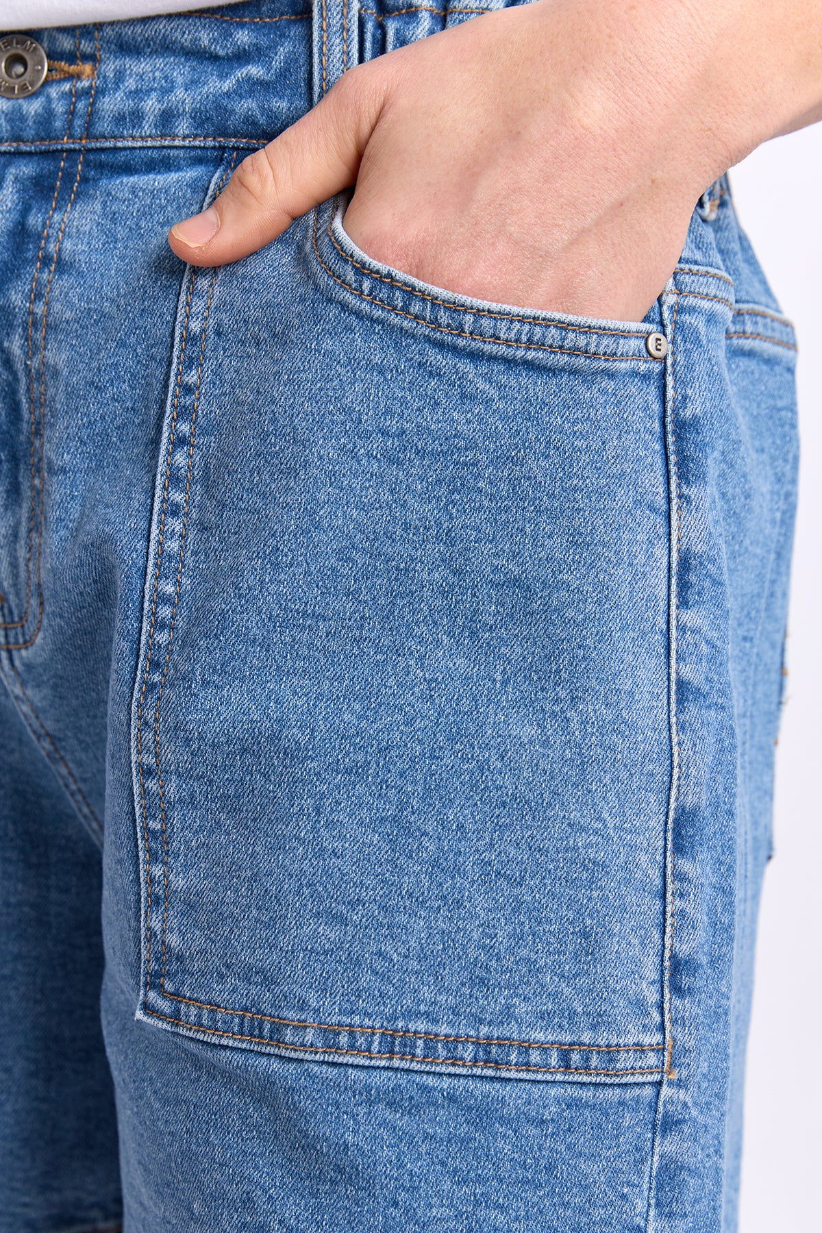 Atlas Denim Short Mid Blue Wash
