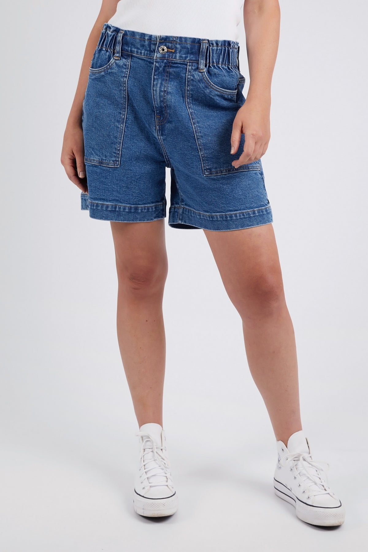 Atlas Denim Short Dark Blue Wash