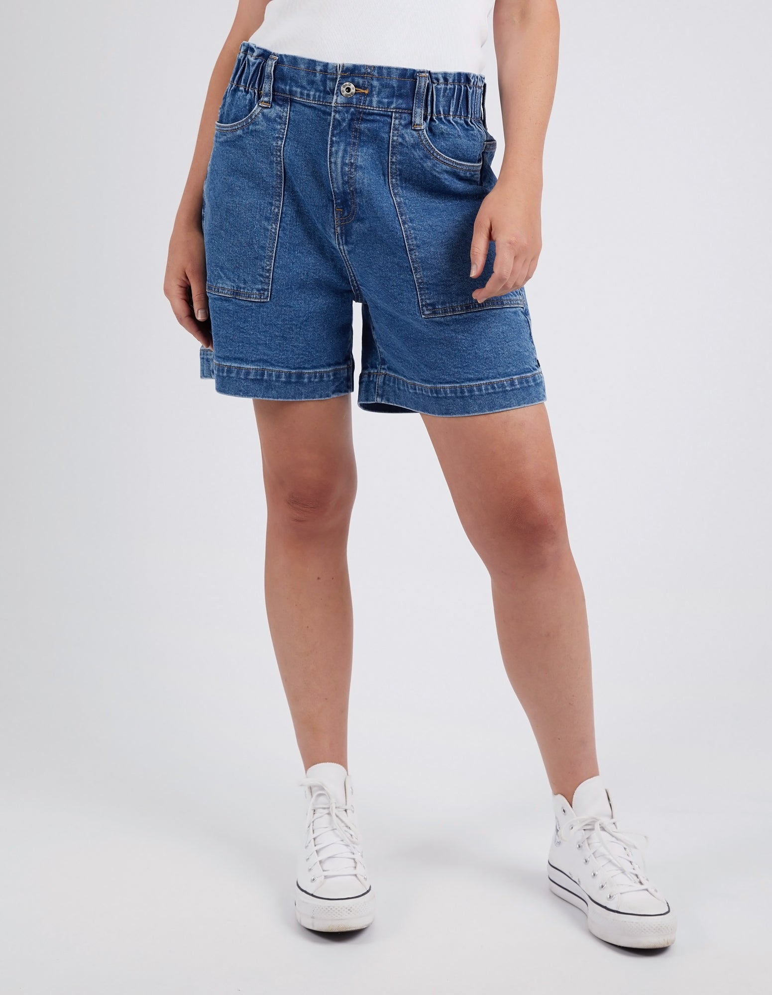 Atlas Denim Short Dark Blue Wash