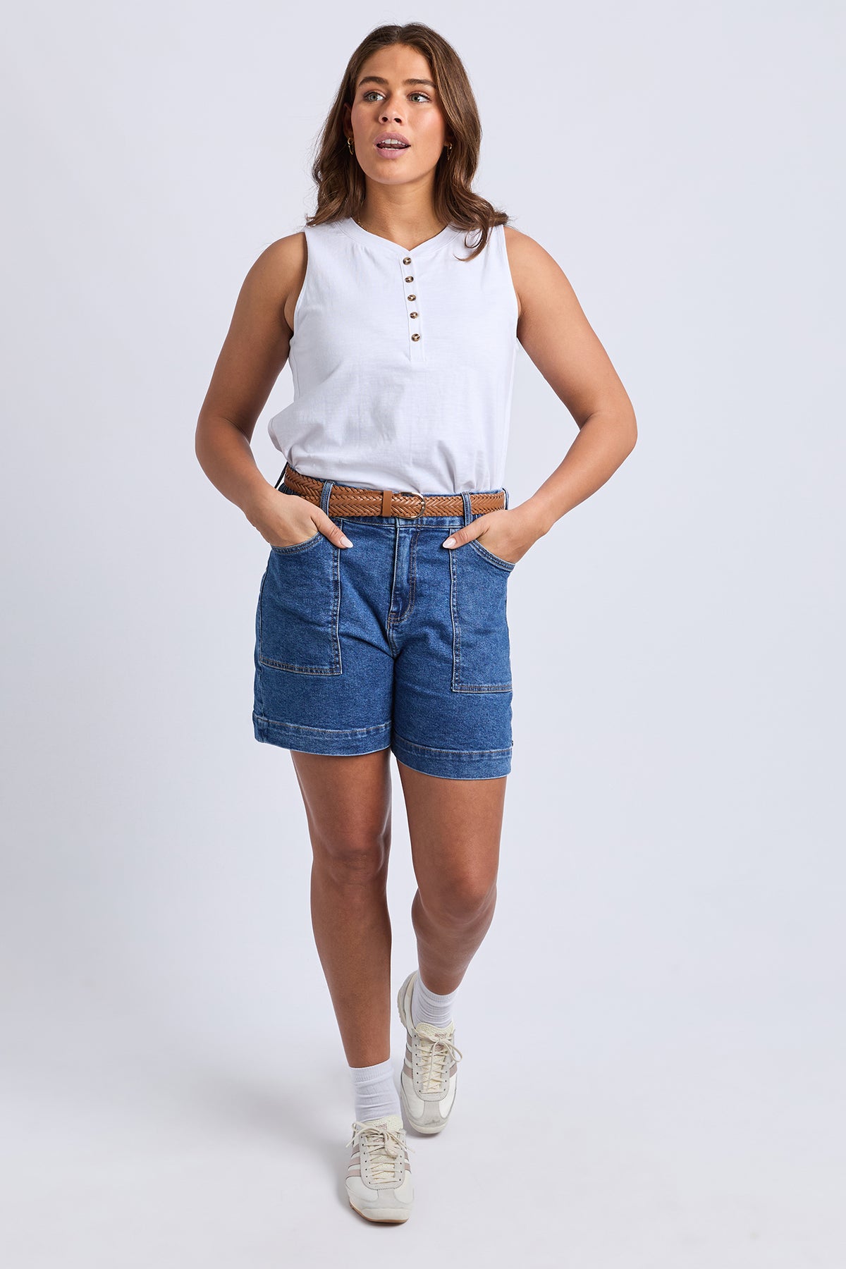 Atlas Denim Short Dark Blue Wash