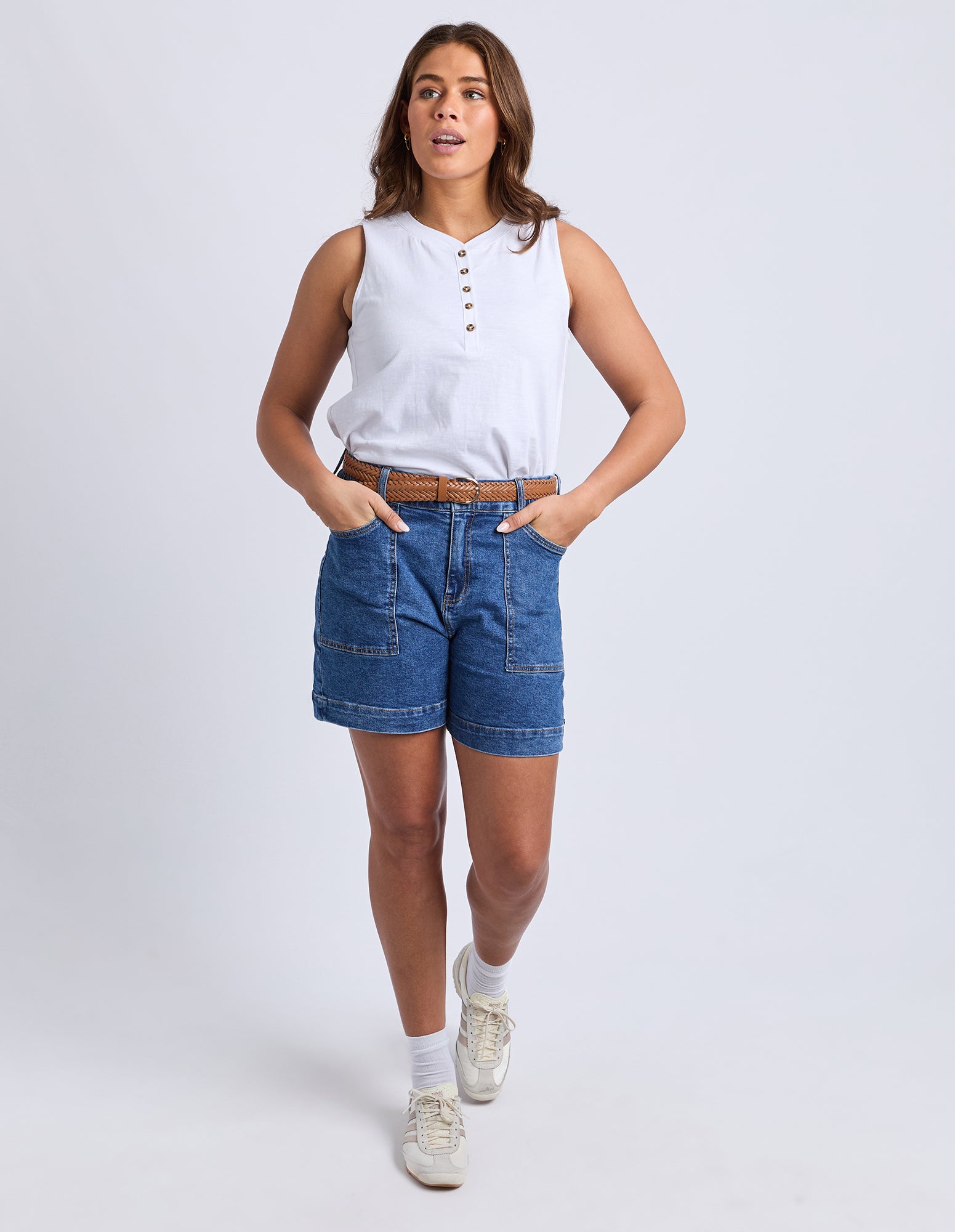 Atlas Denim Short Dark Blue Wash