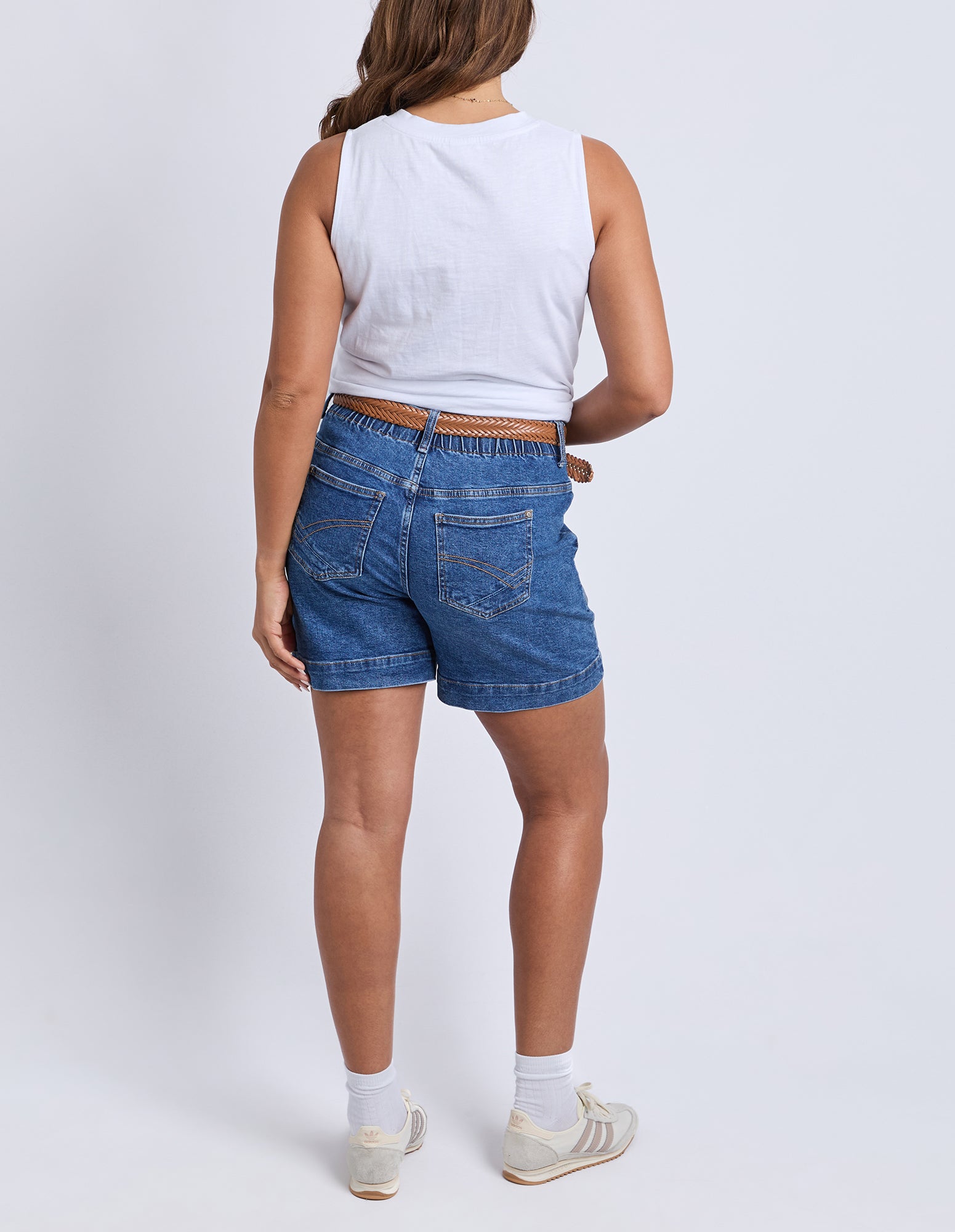 Atlas Denim Short Dark Blue Wash