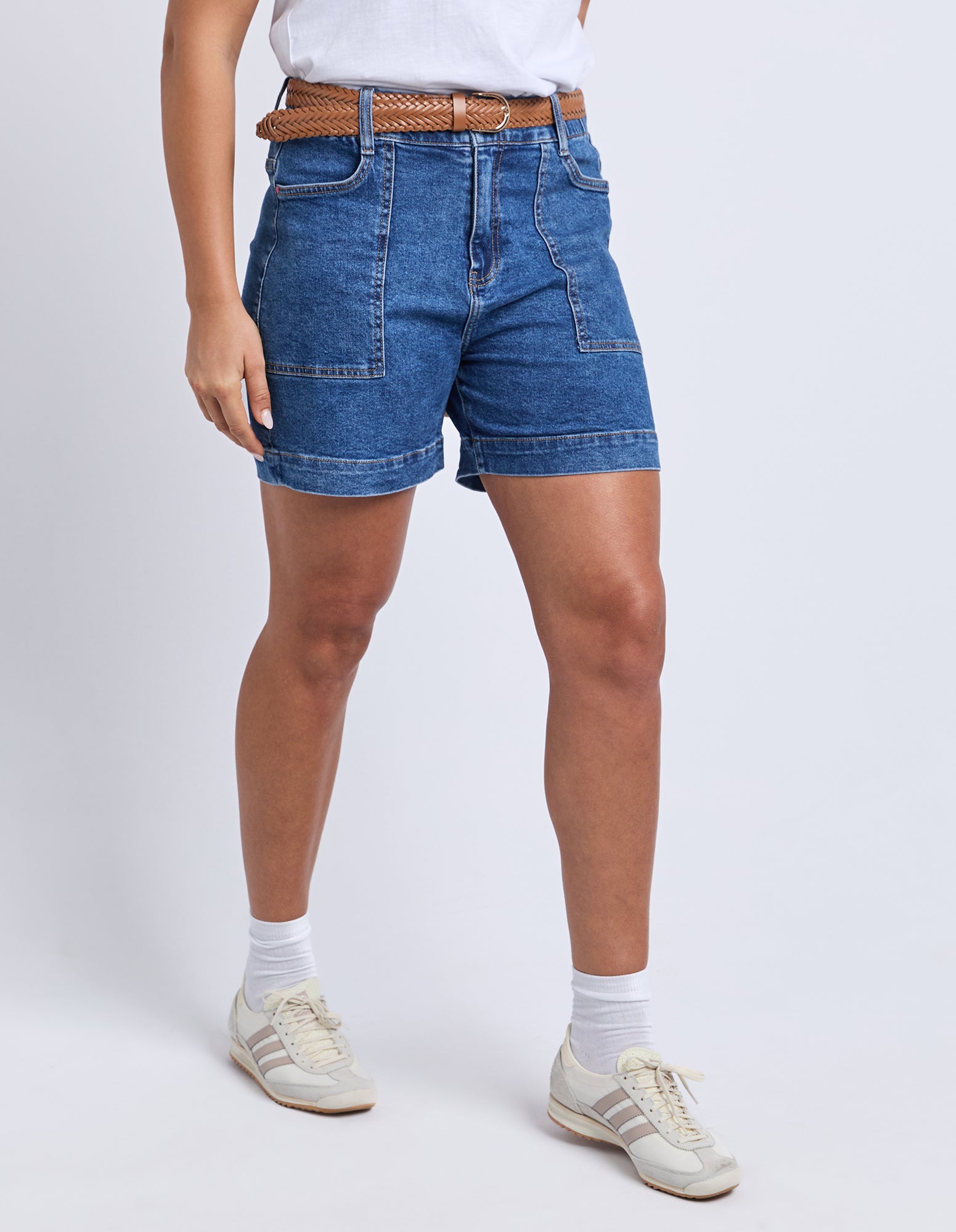 Atlas Denim Short Dark Blue Wash