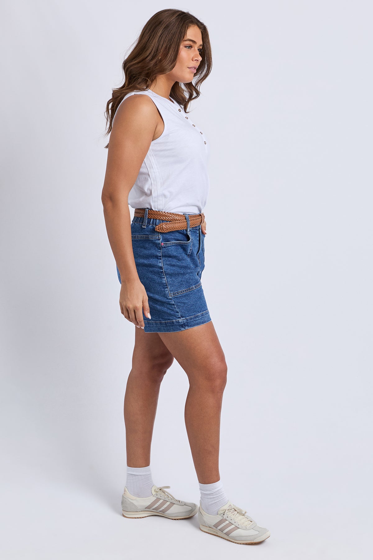 Atlas Denim Short Dark Blue Wash
