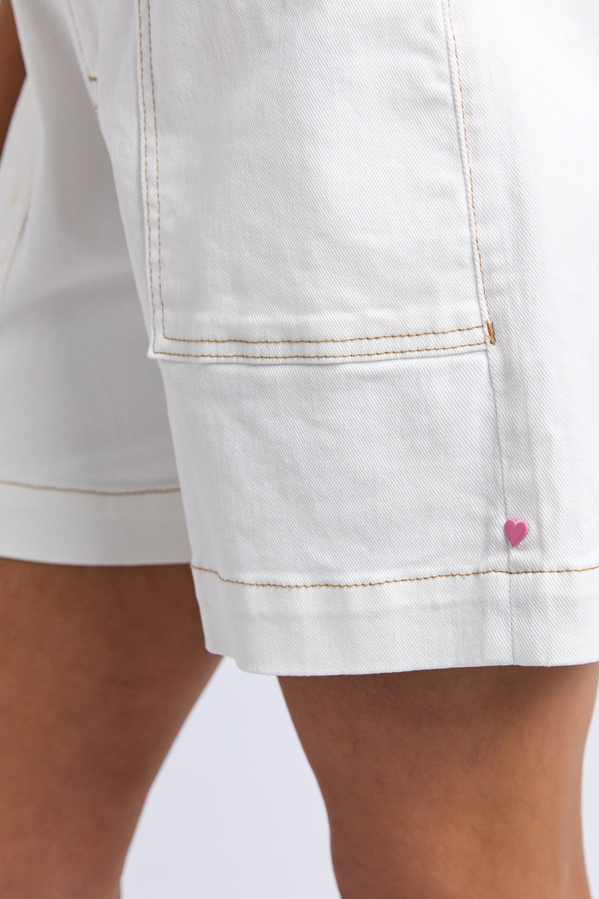 Atlas Denim Short Vintage White
