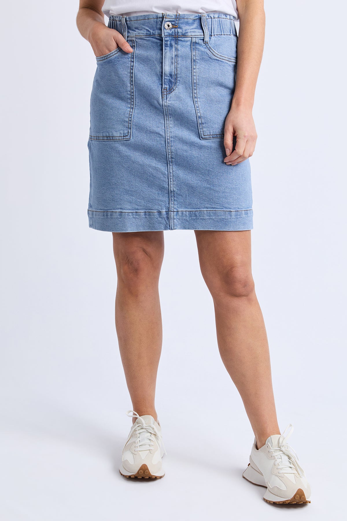 Atlas Denim Skirt Blue