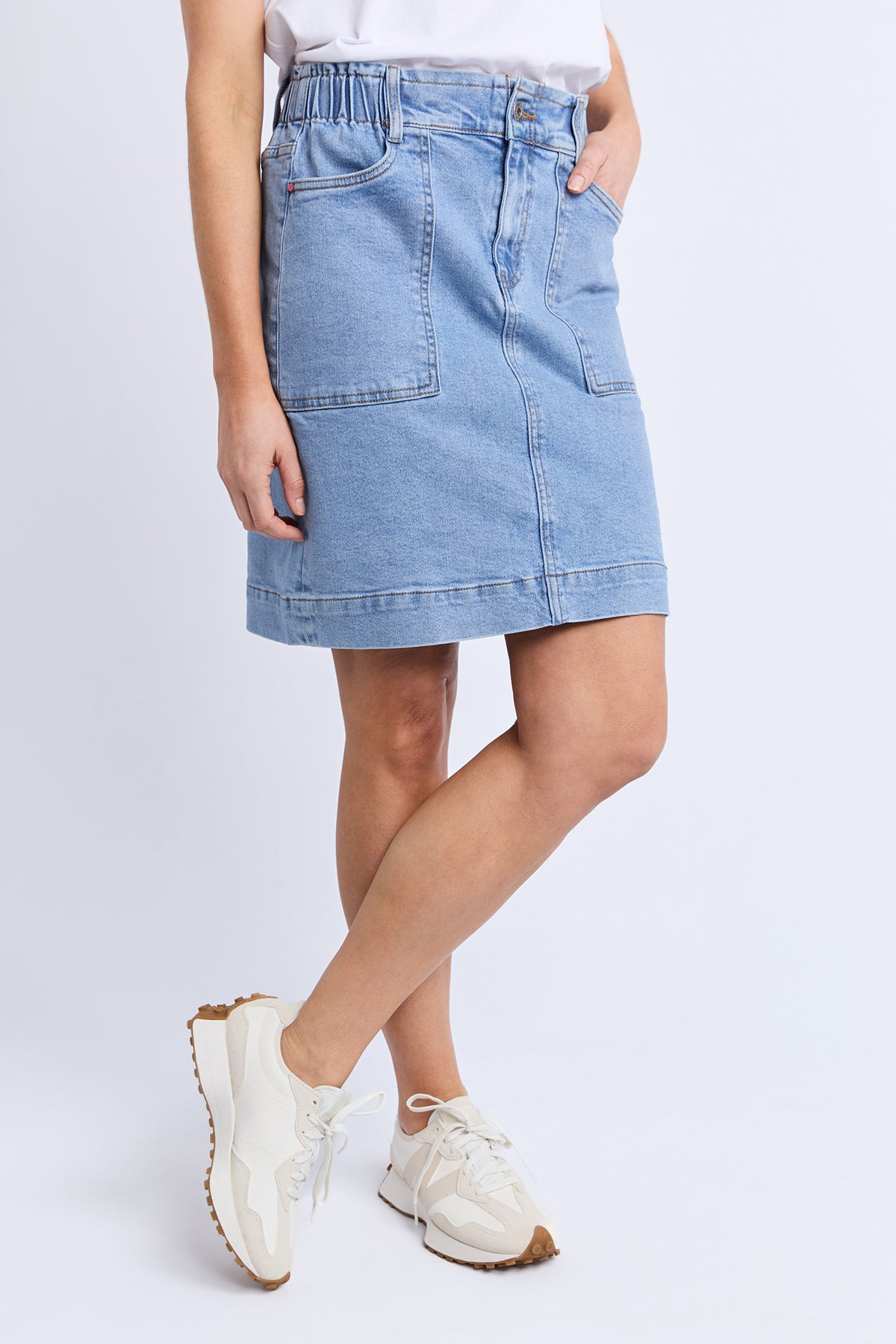 Atlas Denim Skirt Blue