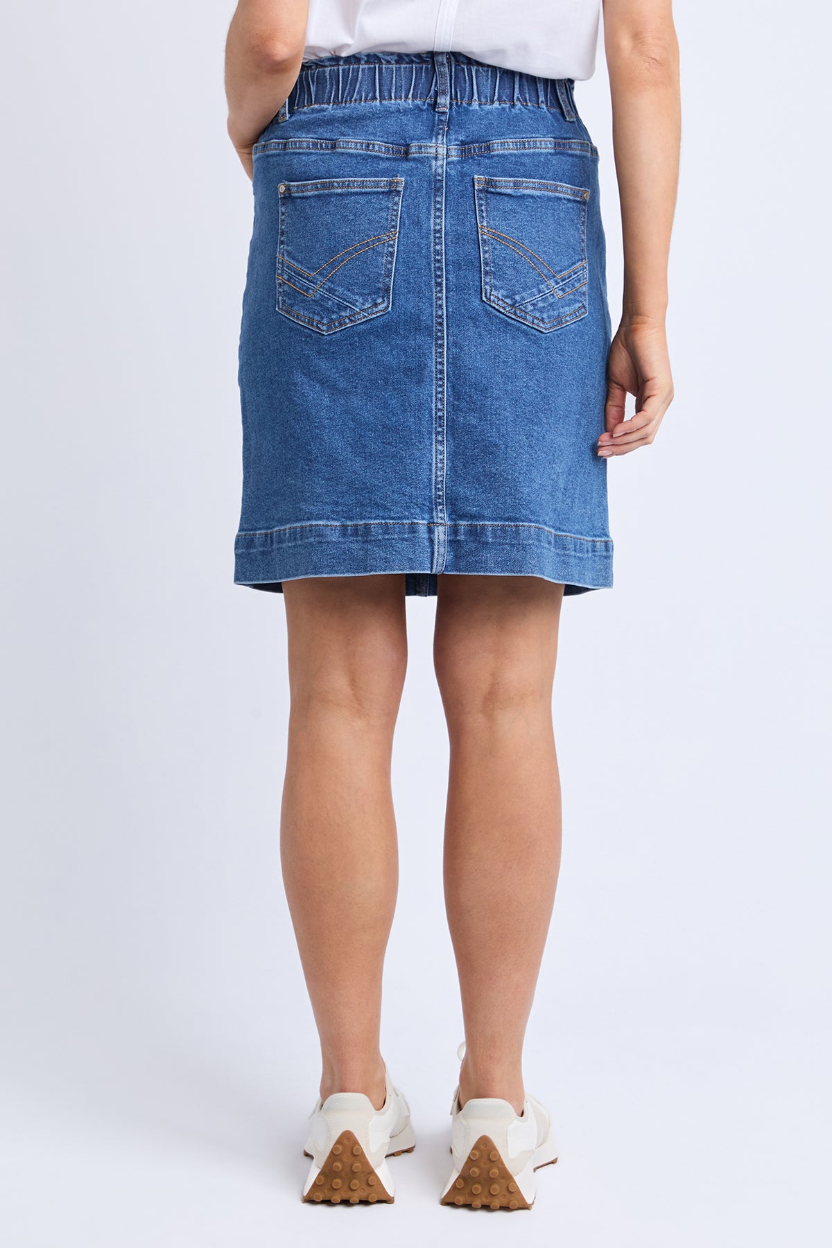 Atlas Denim Skirt Dark Blue Wash