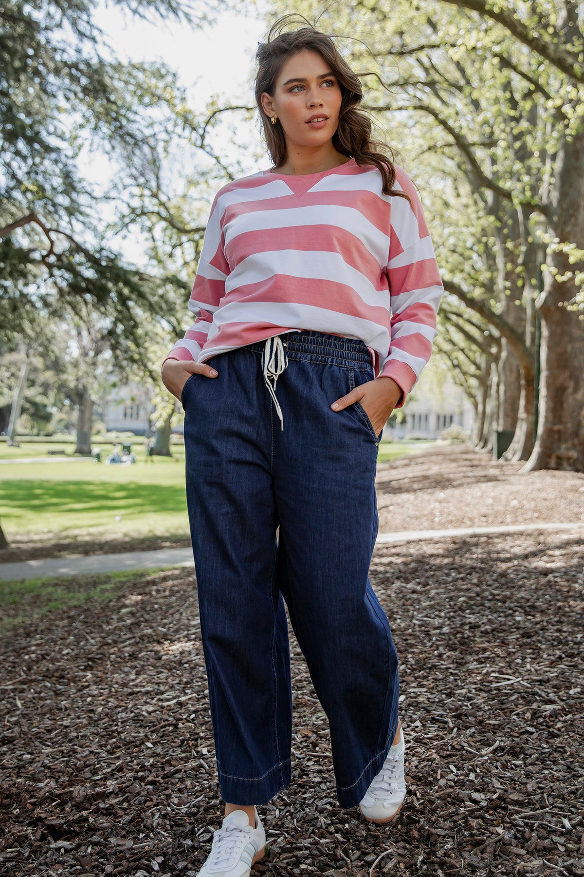Greta Wide Leg Pant Extra Dark Wash