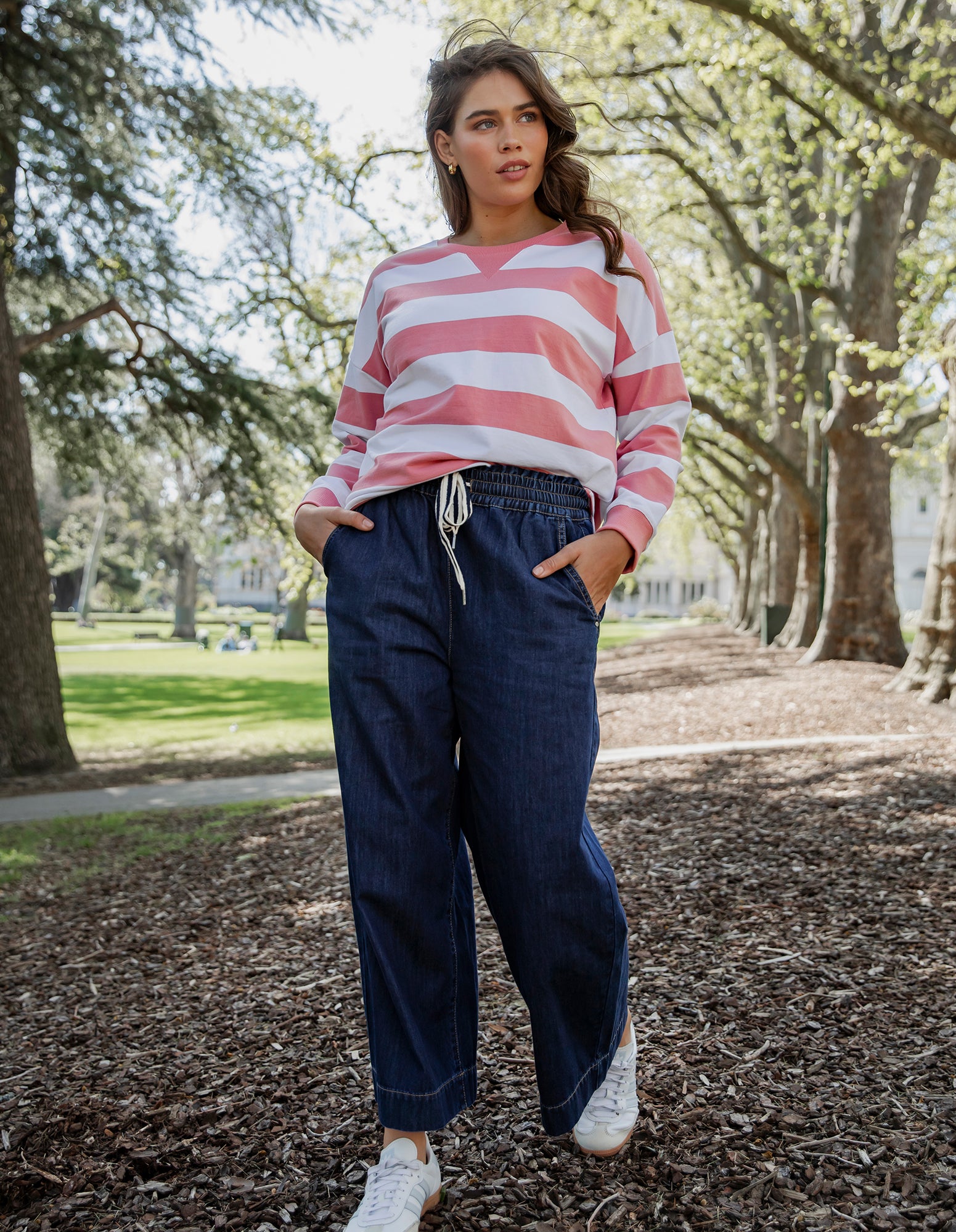 Greta Wide Leg Pant Extra Dark Wash