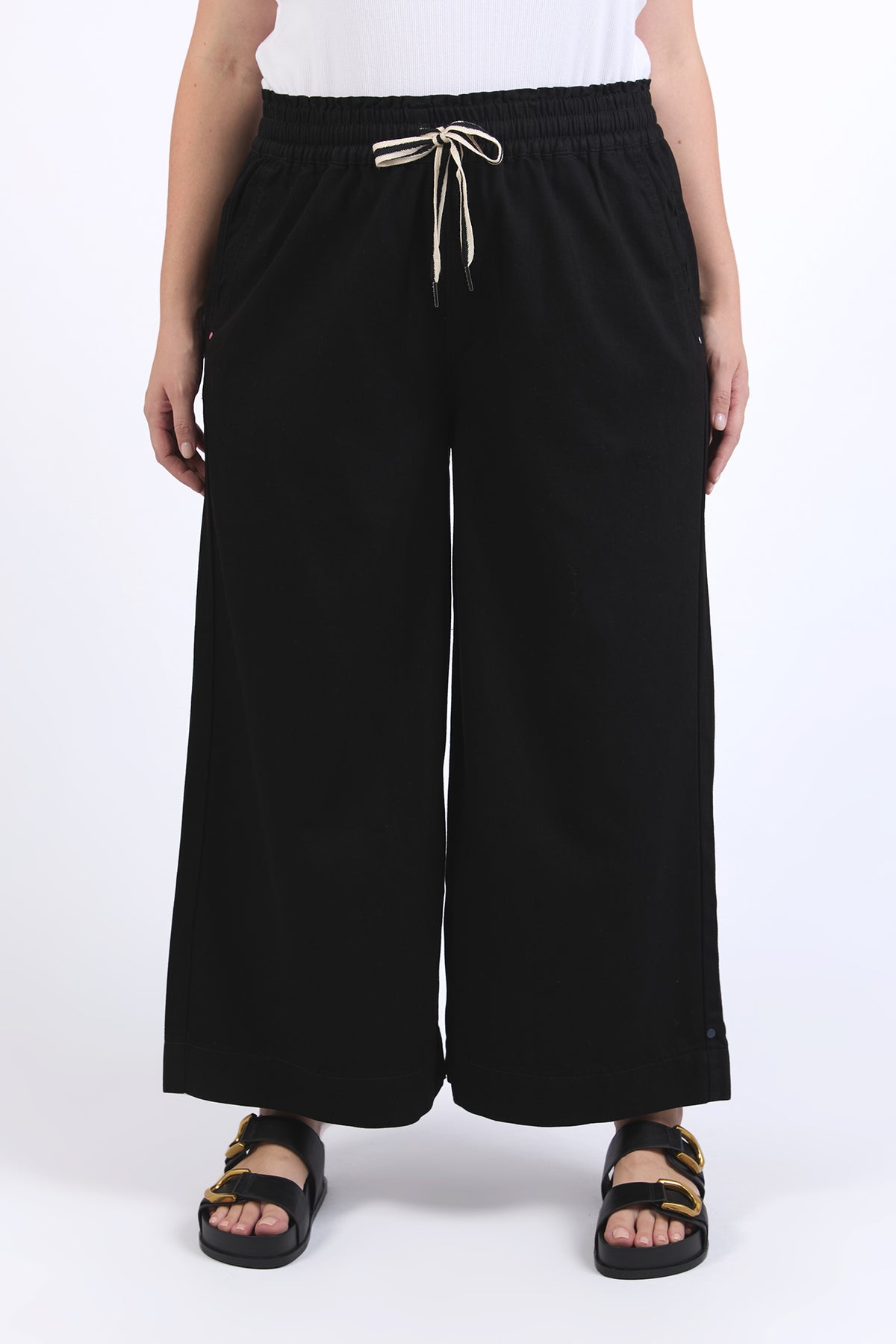 Greta Wide Leg Pant Black