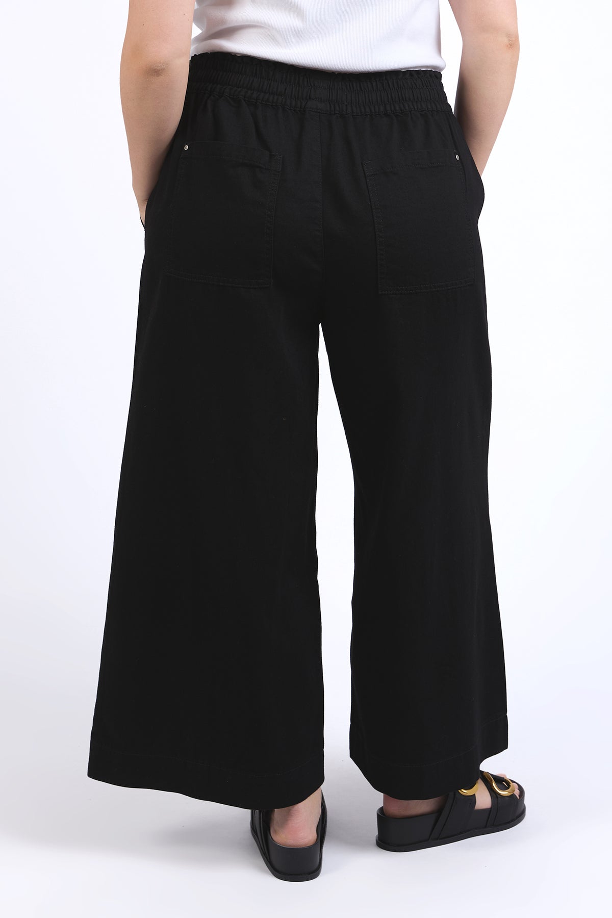 Greta Wide Leg Pant Black