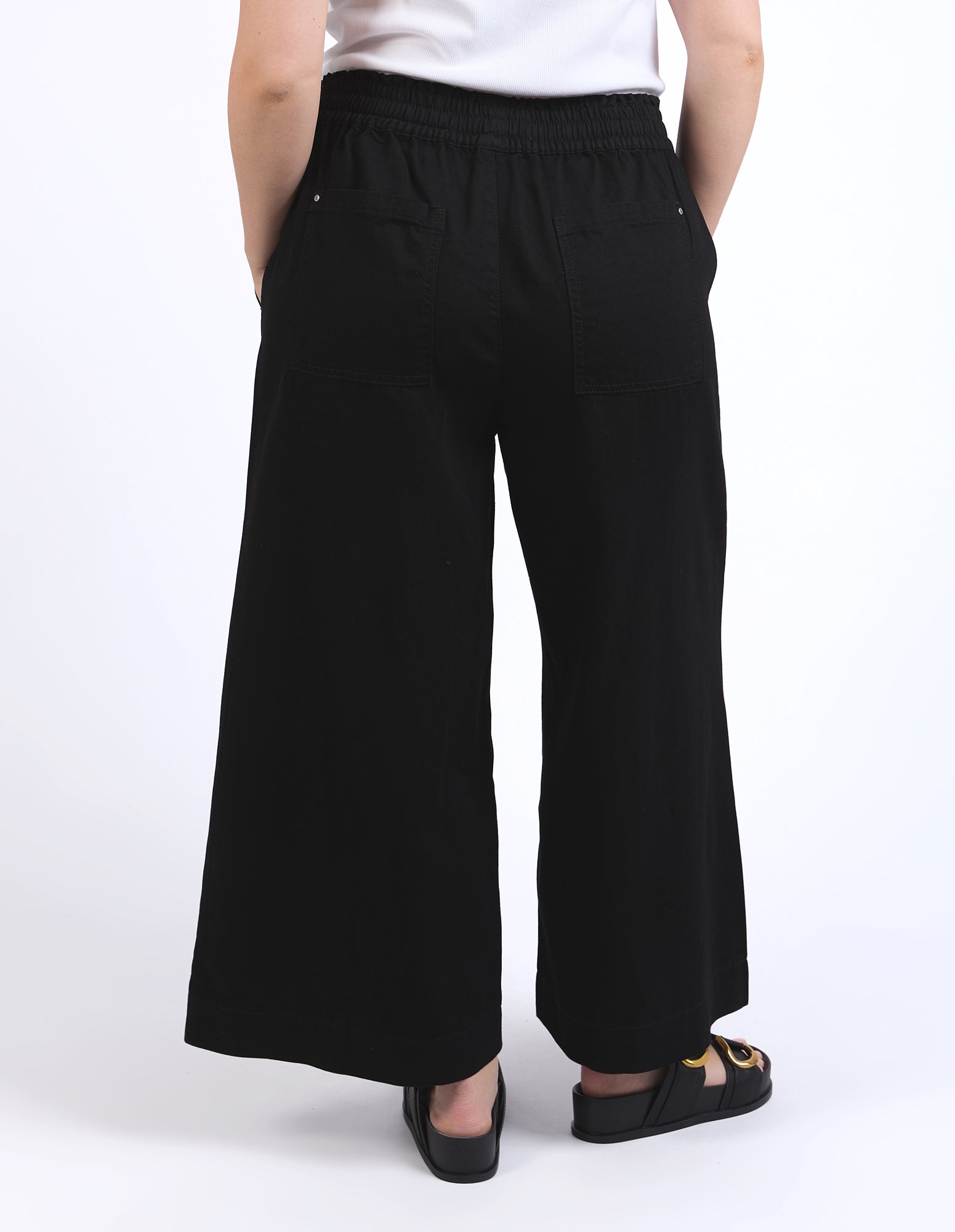 Greta Wide Leg Pant Black