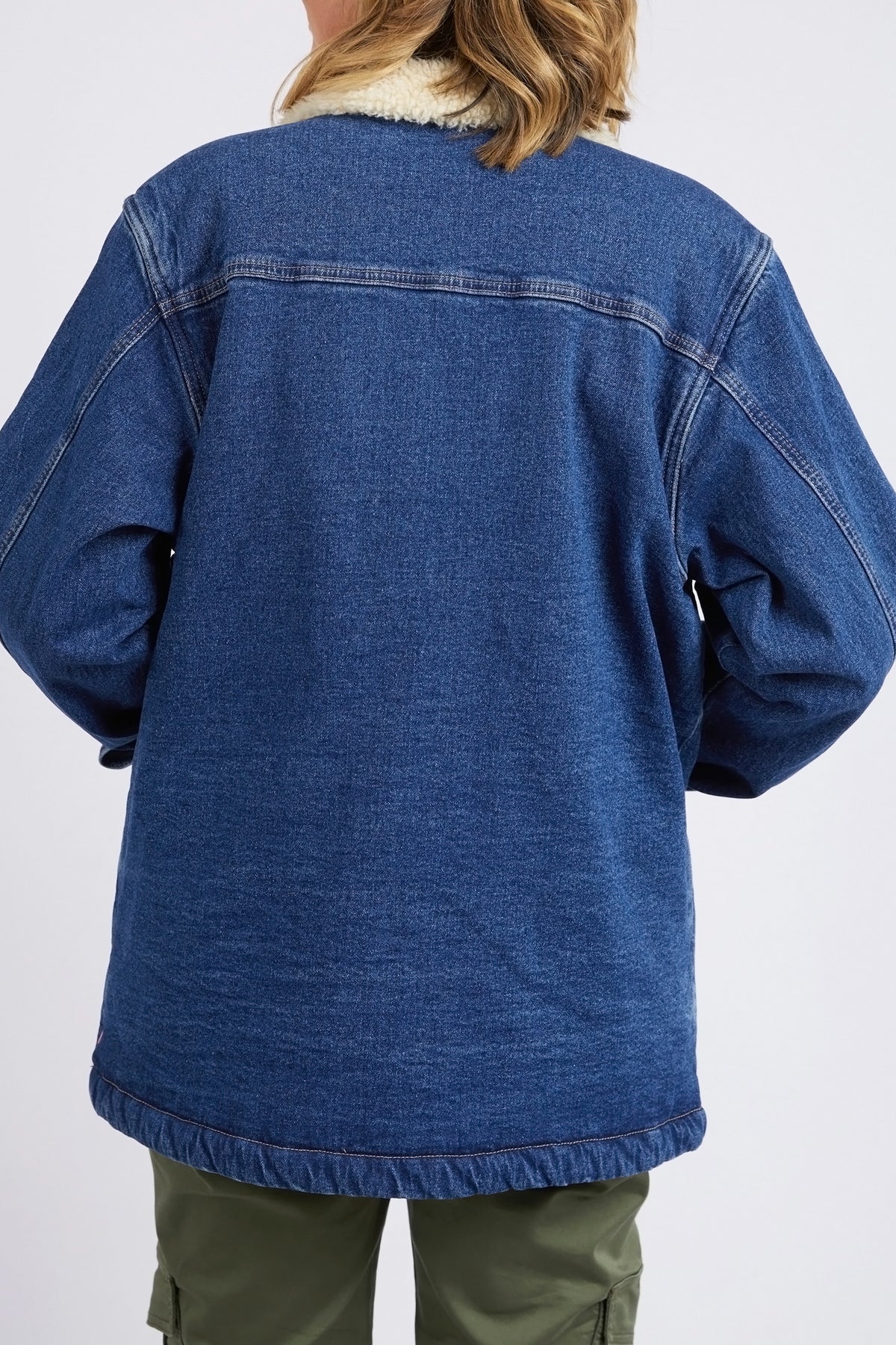 Darcy Denim Shacket Dark Blue Wash