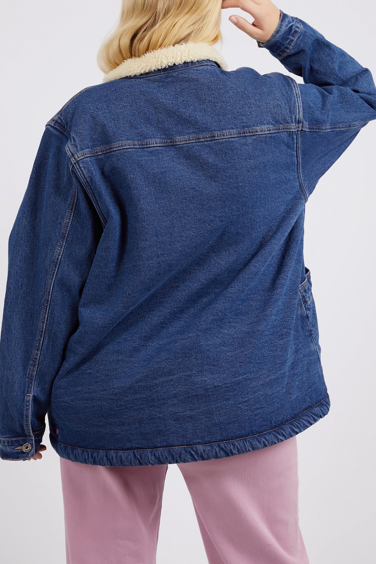 Darcy Denim Shacket Dark Blue Wash