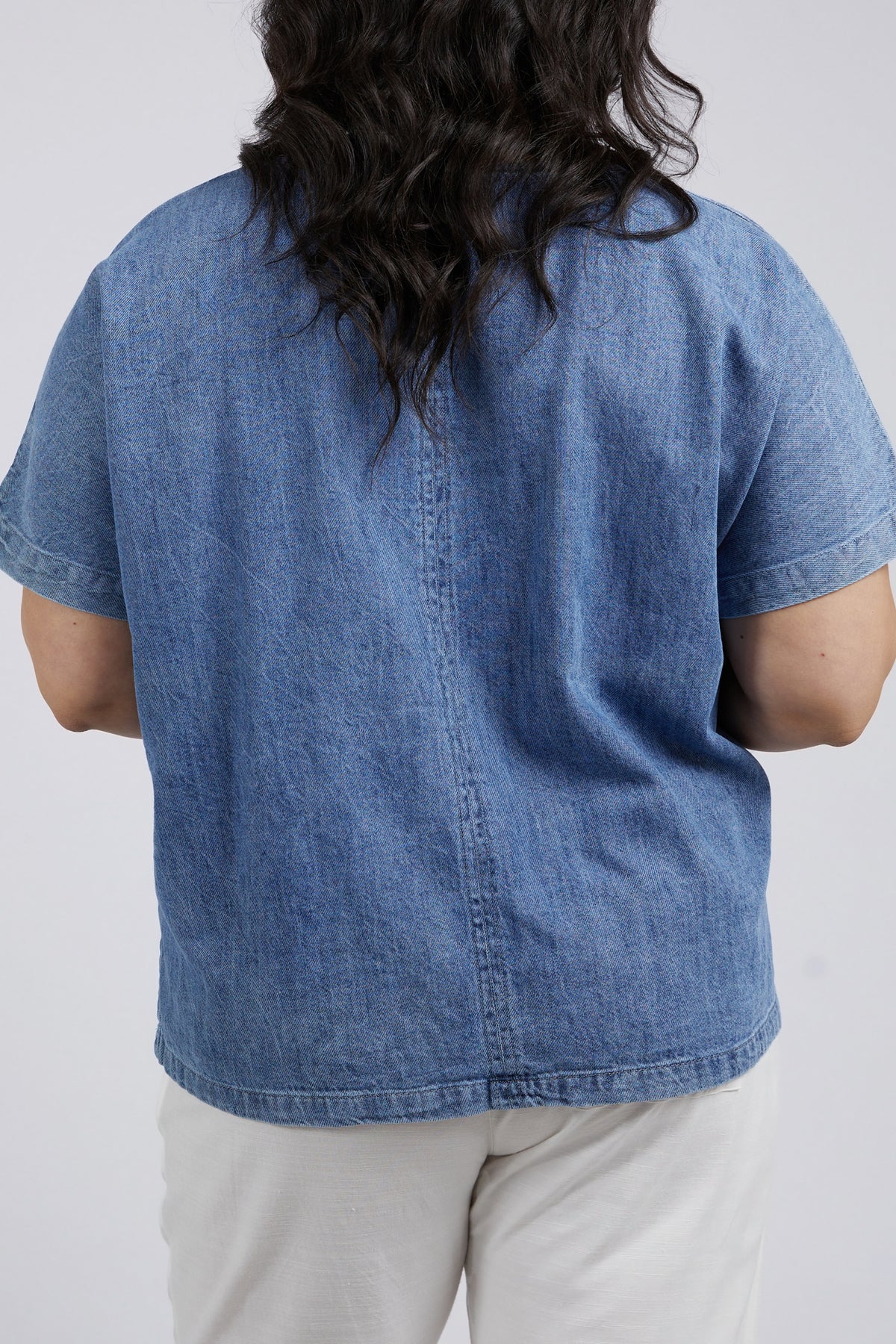 Andy Denim Tee Light Blue Wash