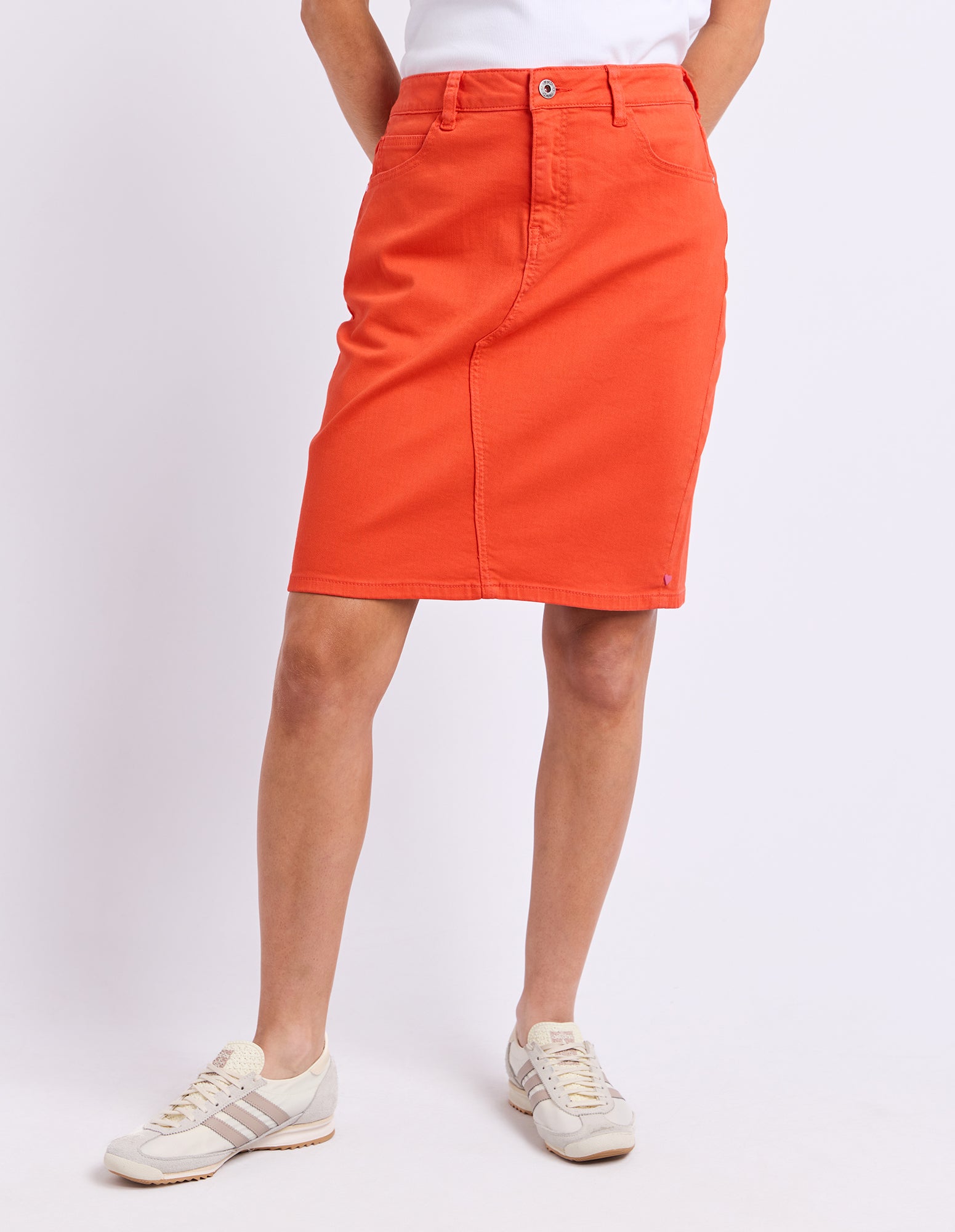 Belle Denim Skirt Tangello